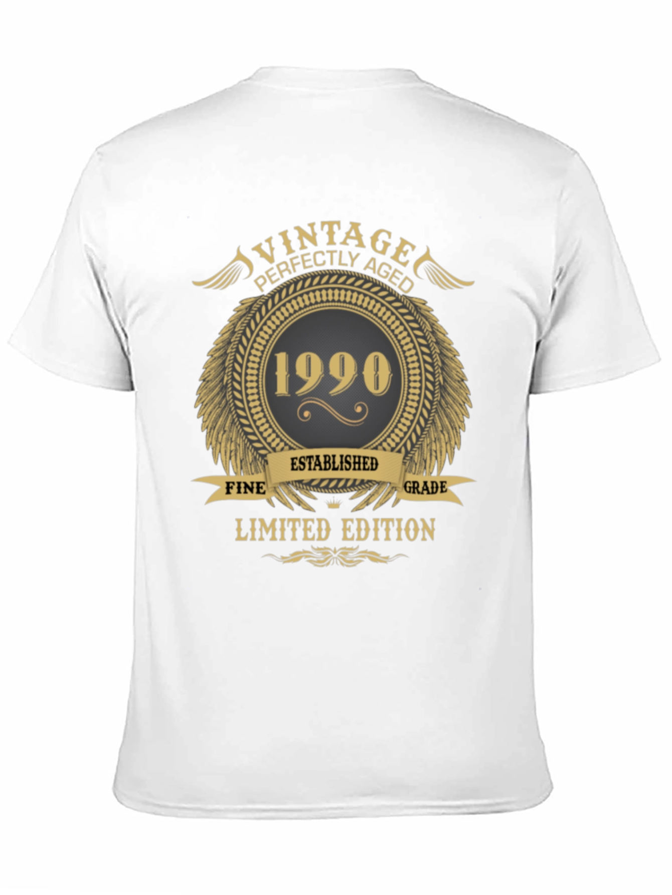 Black Vintage 1990 Limited Edition T-Shirt view 11