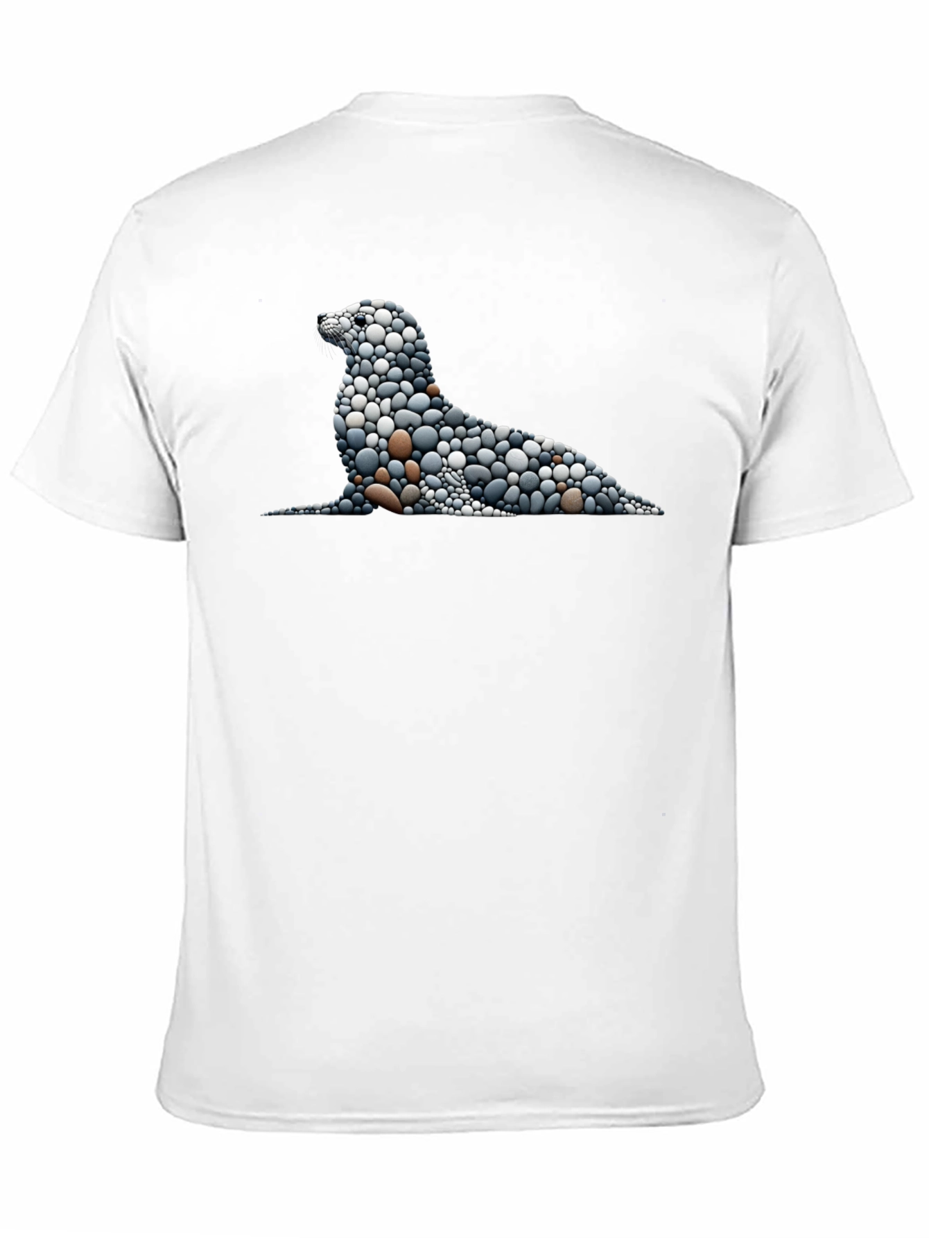 Stone Pebble Seal Graphic Tee - Black - 11