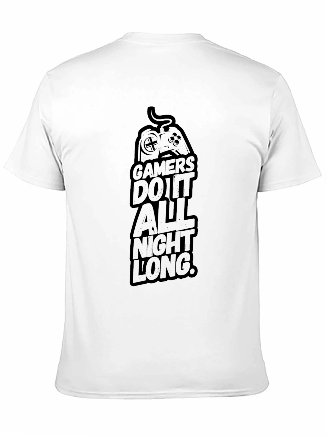 Black Gamers Do It All Night Long Black T-Shirt view 11