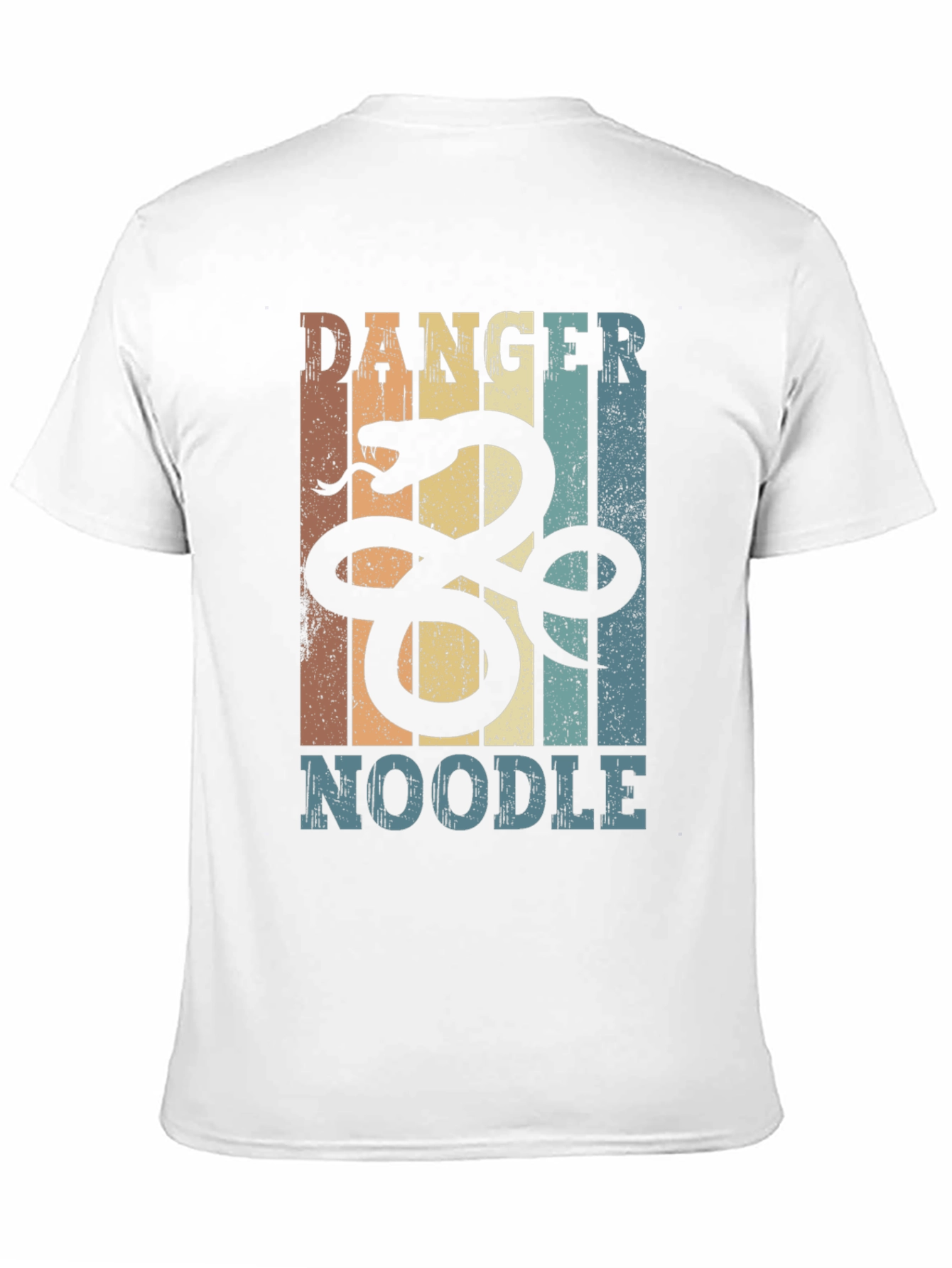Black Danger Noodle Snake Graphic T-Shirt view 11