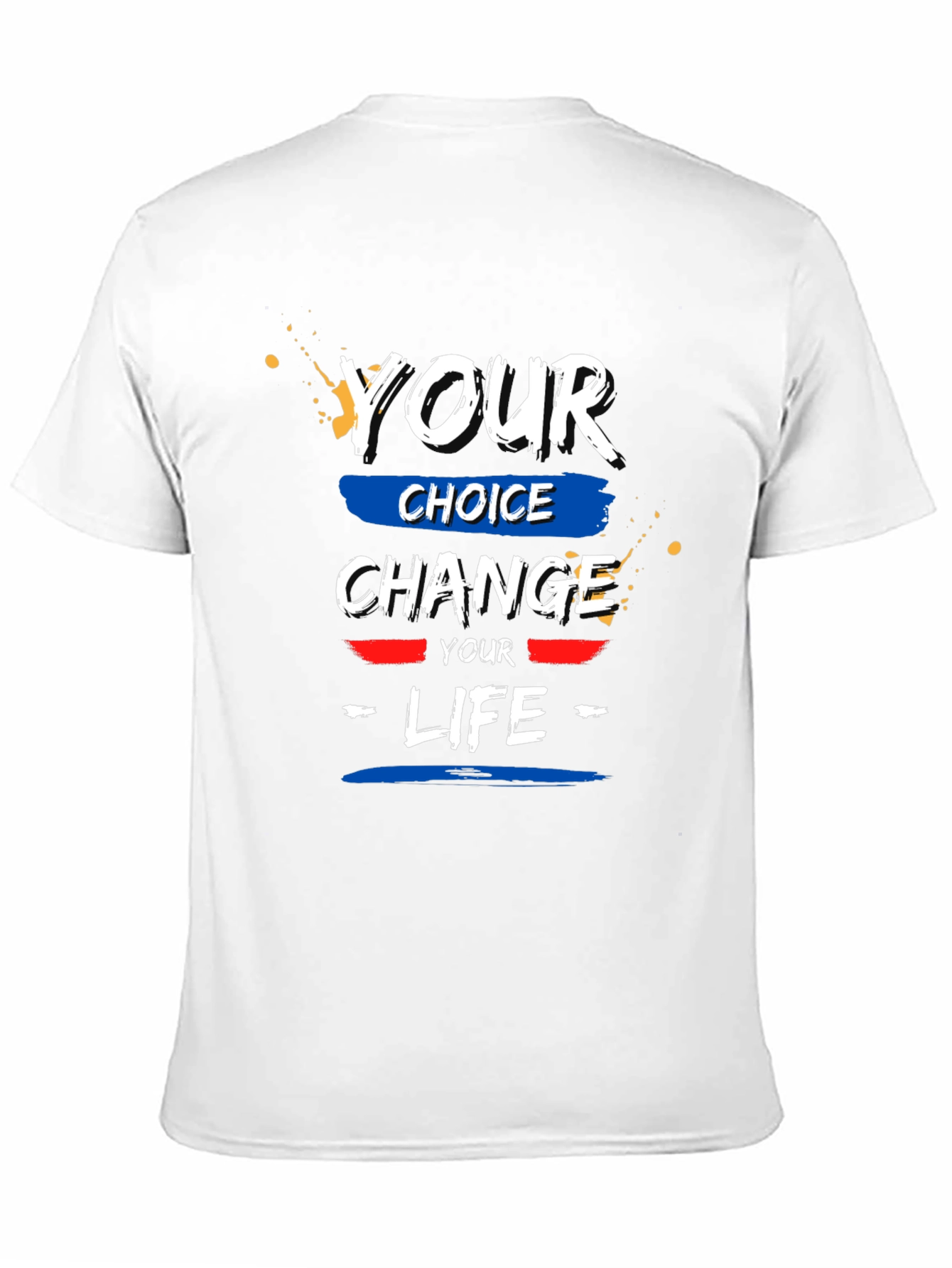 Black Your Choice Change Your Life Black T-Shirt view 11