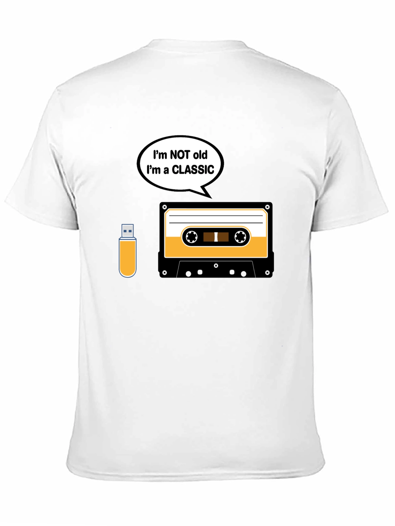 Black Classic Cassette Tape T-Shirt - Retro Music Lover Tee view 11