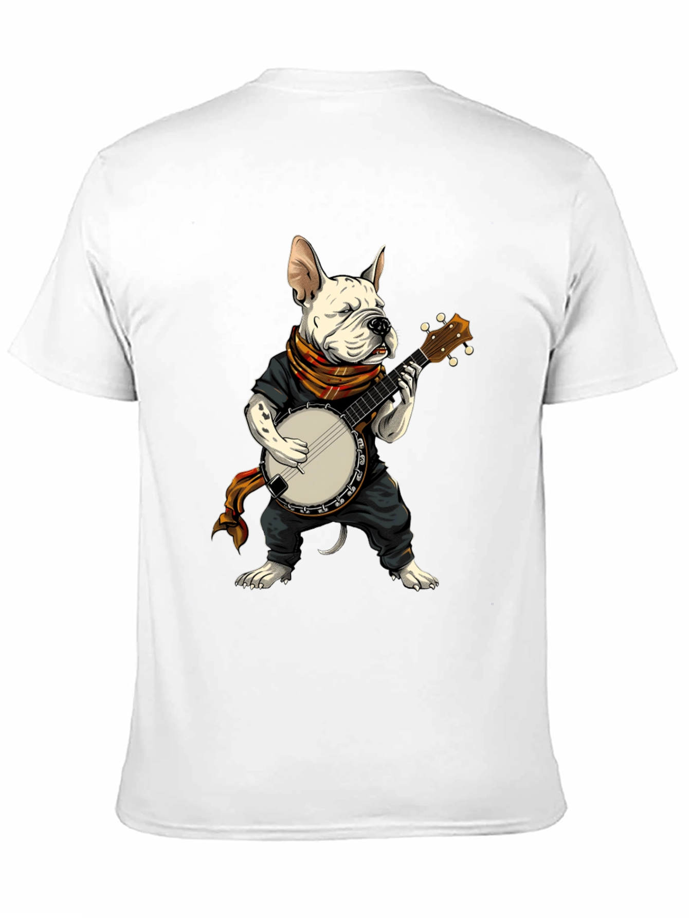 Black Dog Playing Banjo Graphic T-Shirt view 11