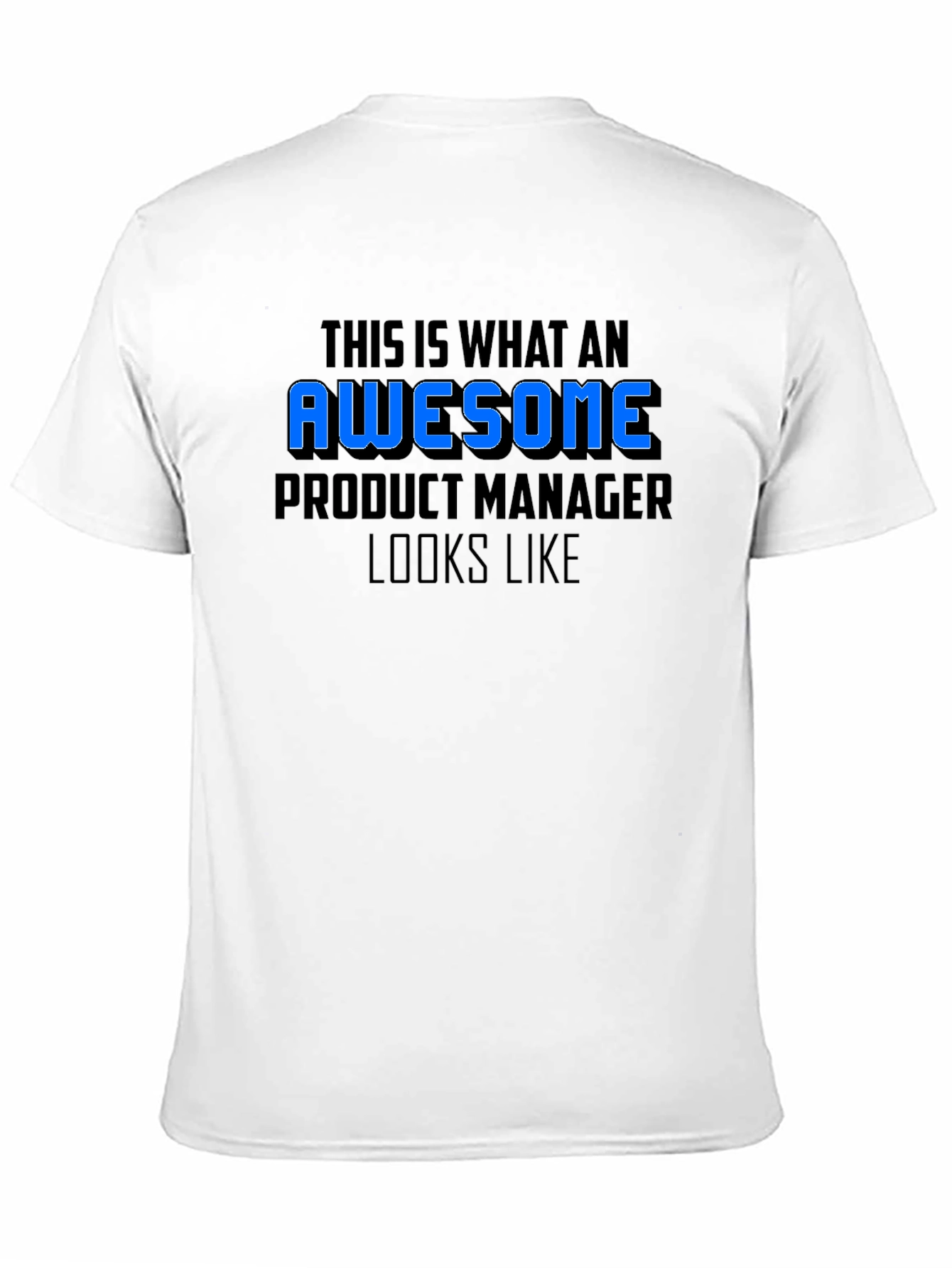 Black Awesome Product Manager Graphic T-Shirt view 11