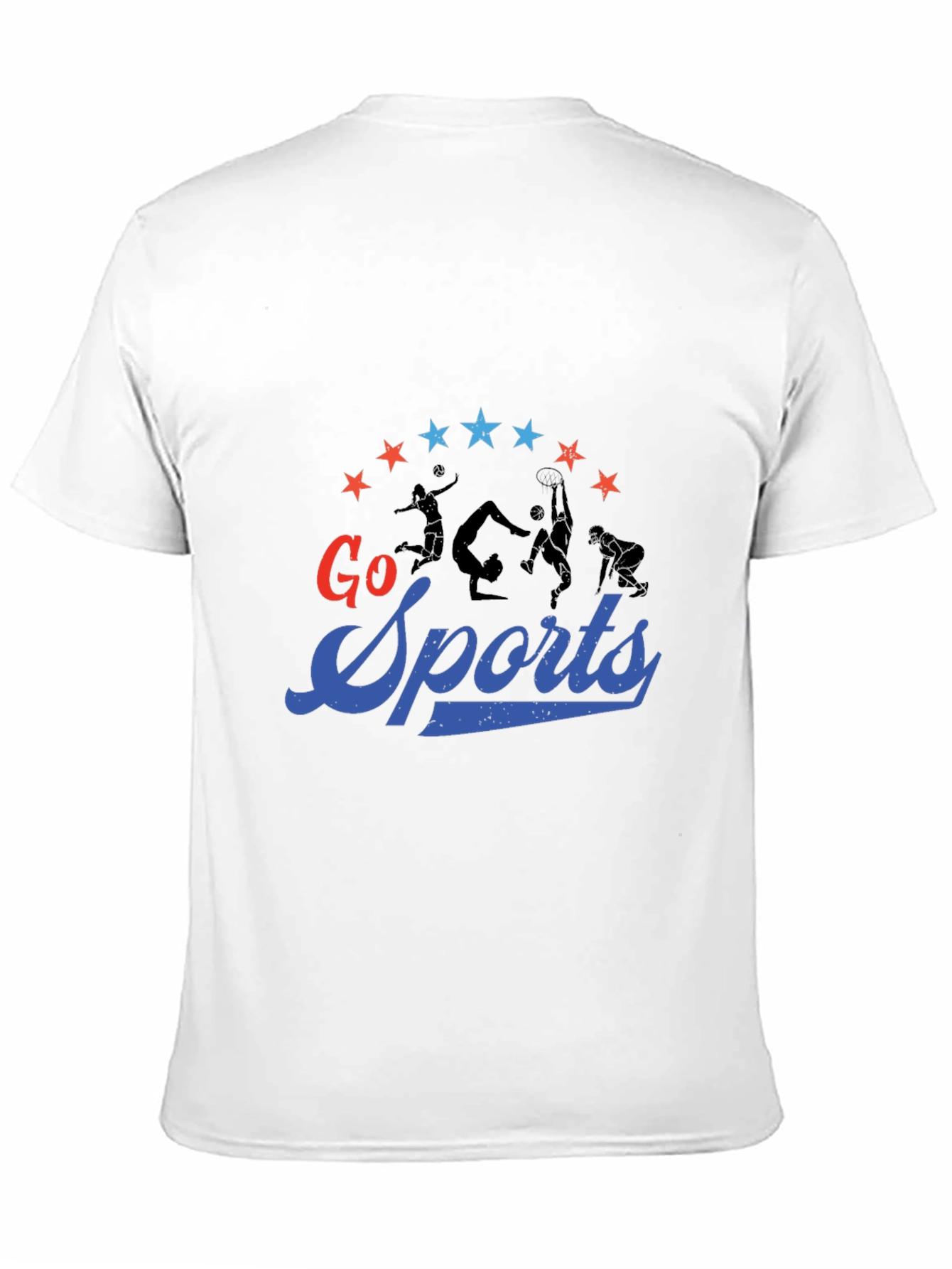 Black Go Sports Graphic Tee - Black Cotton T-Shirt view 11