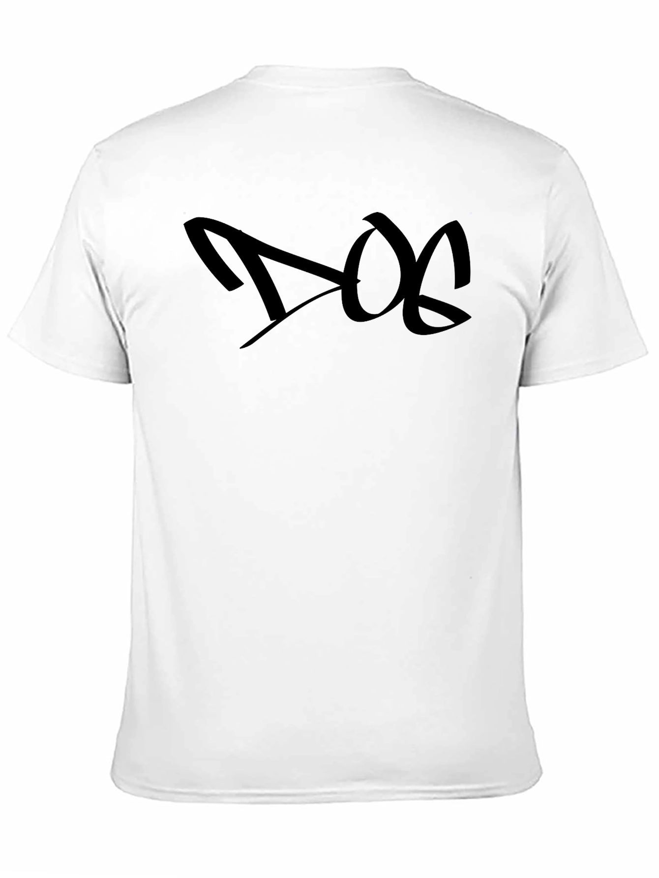 Black Dog Graphic Tee - Black Casual T-Shirt view 11