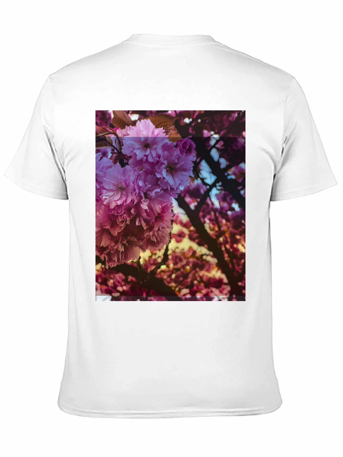 Black Floral Print Black Tee view 11