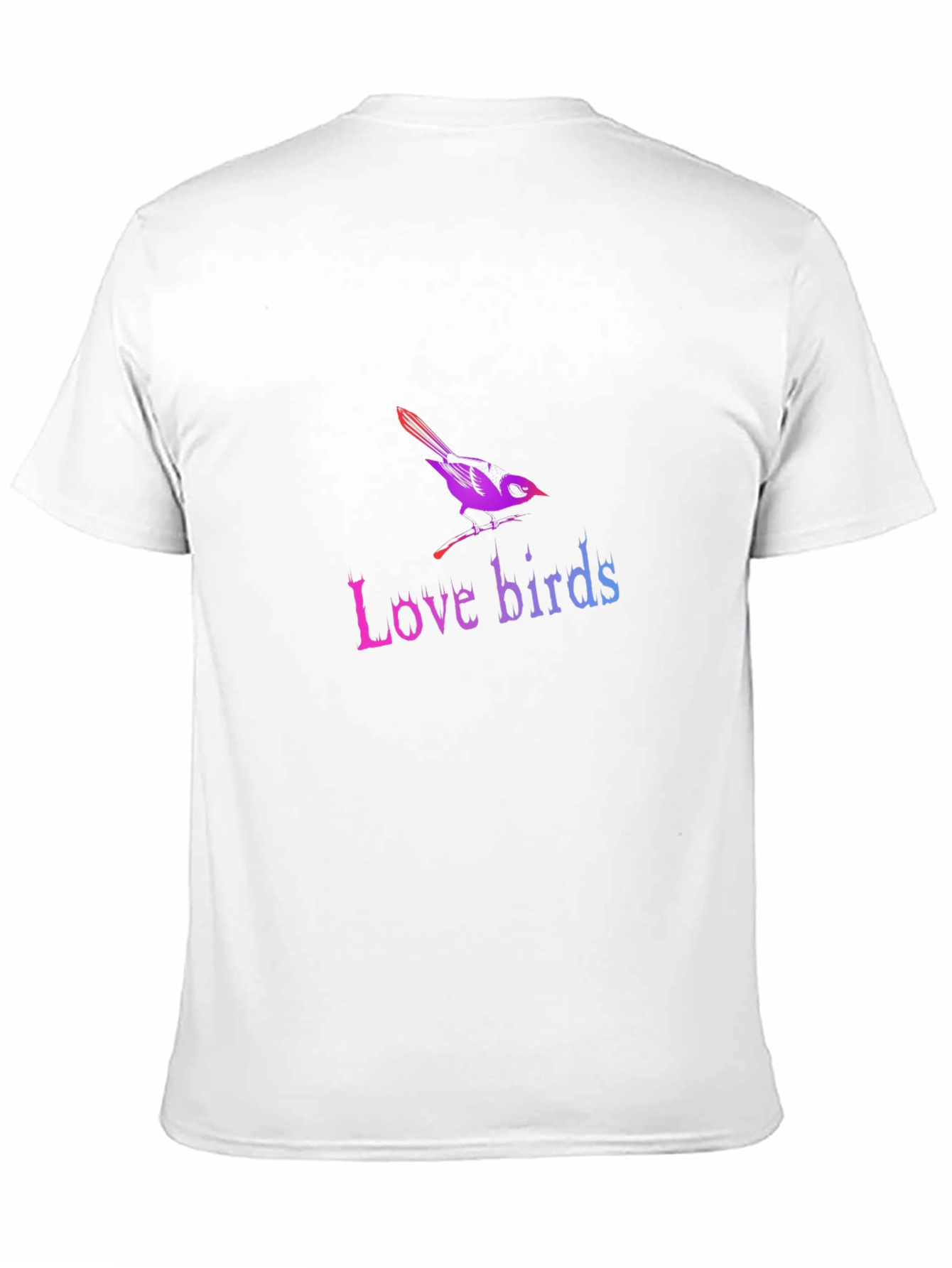 Black Love Birds Graphic T-Shirt - Trendy Casual Tee view 11