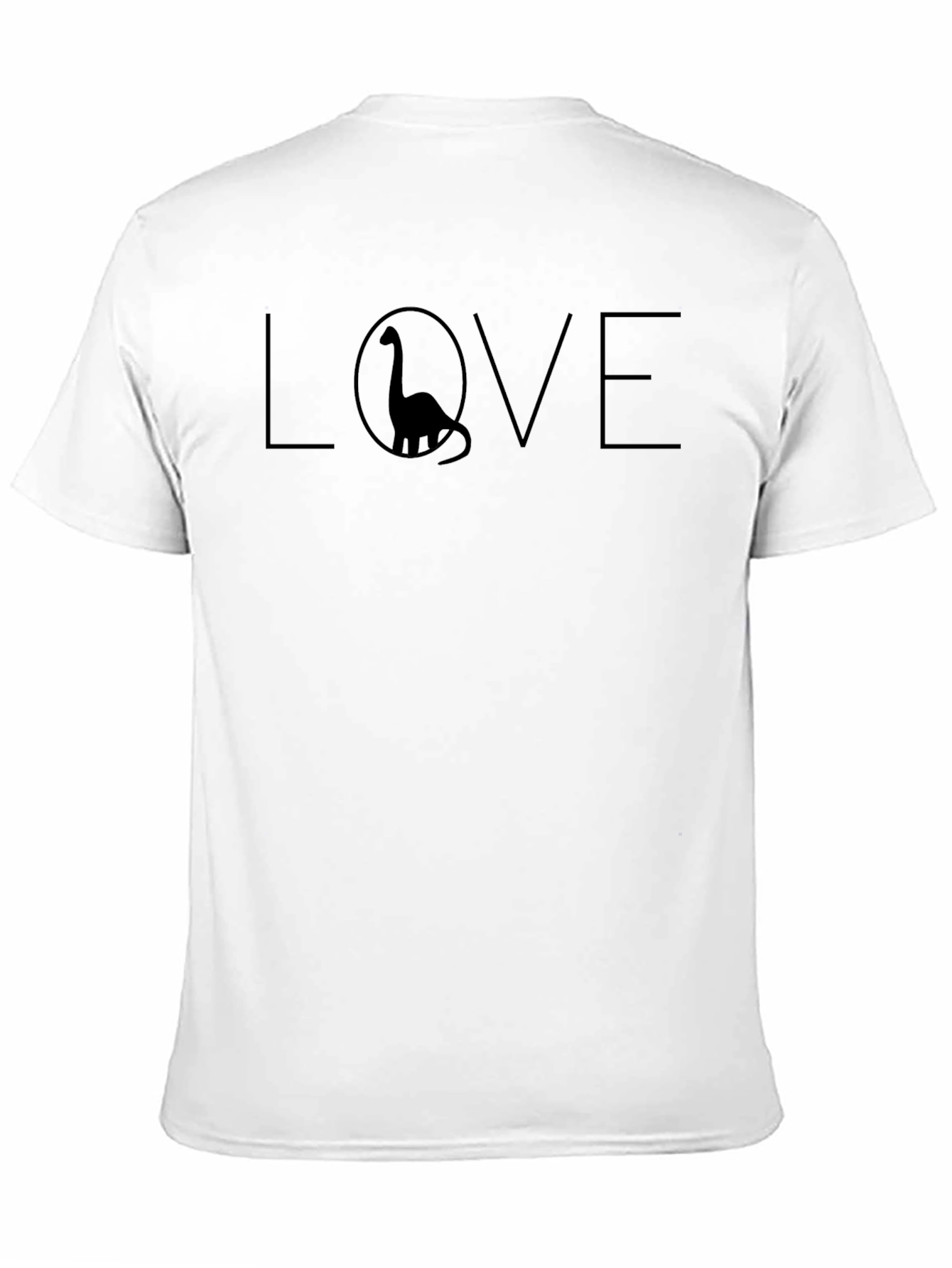 Black Dino Love T-Shirt - Men's Black Graphic Tee view 11