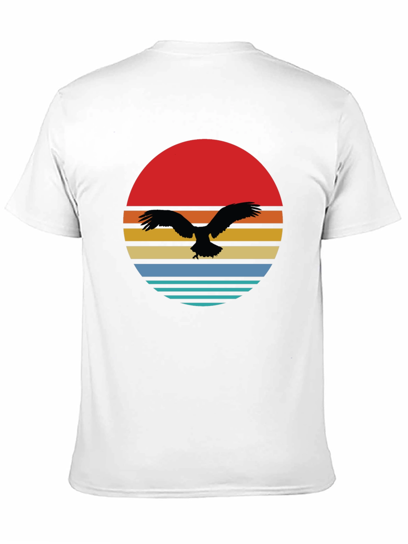 Retro Eagle Sunset Graphic Tee - 11