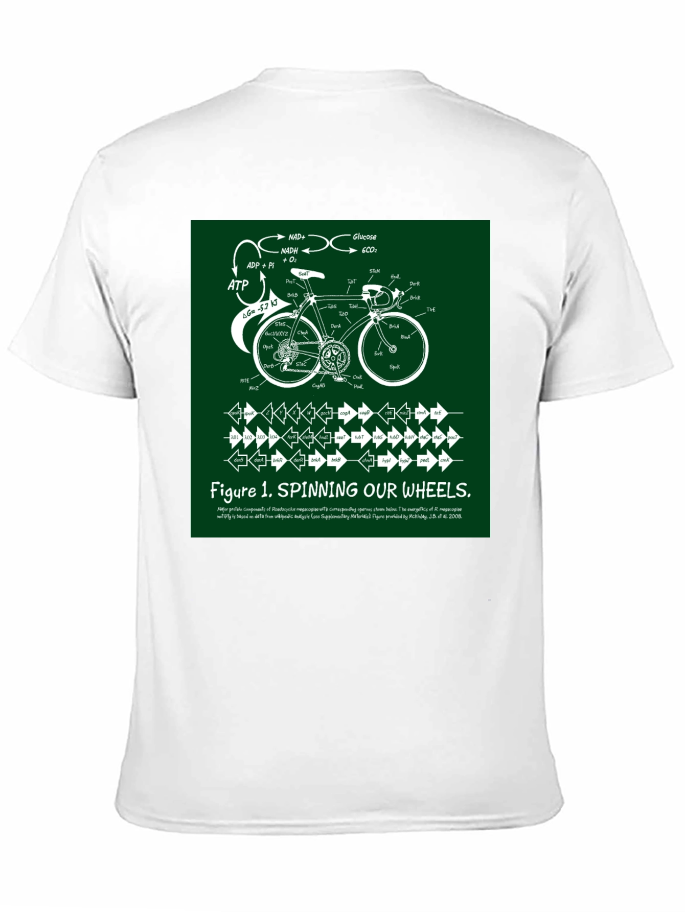 Black Spinning Our Wheels T-Shirt view 11
