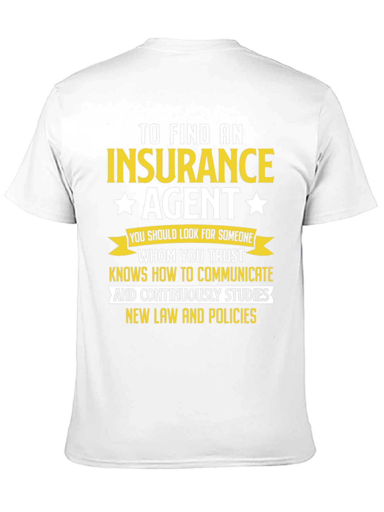 Black Insurance Agent T-Shirt: Trustworthy Communication Design view 11