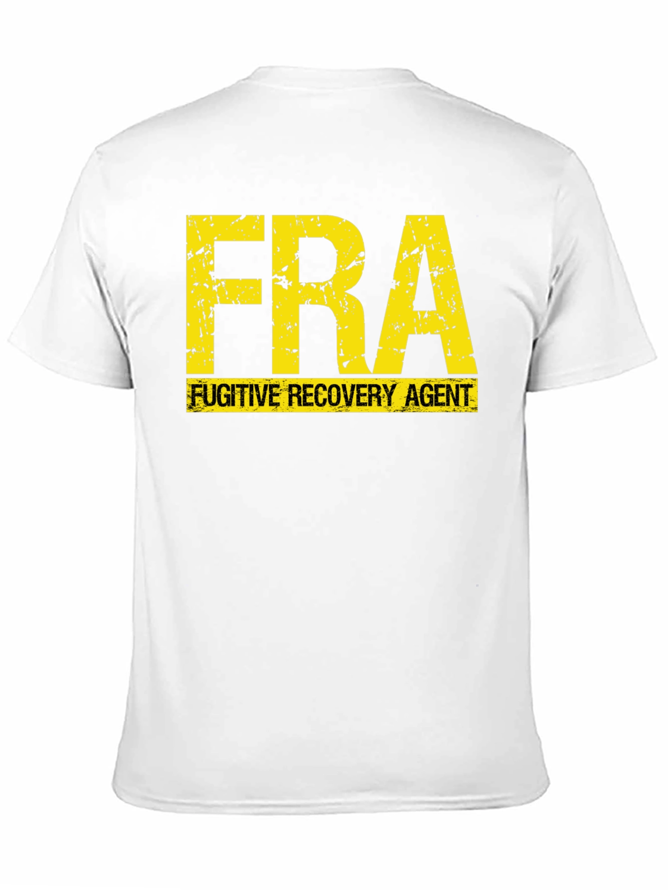 Black Fugitive Recovery Agent Graphic Tee view 11