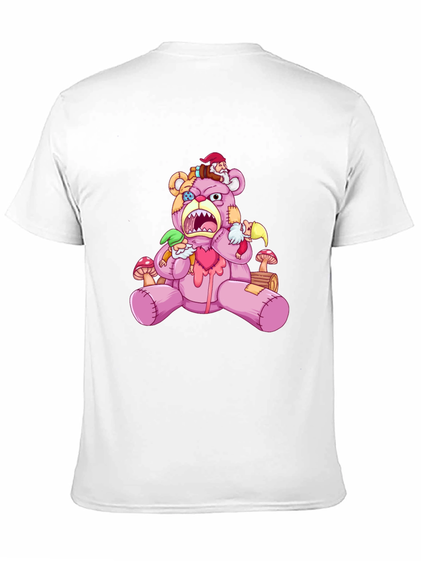 Black Creepy Cute Bear T-Shirt view 11