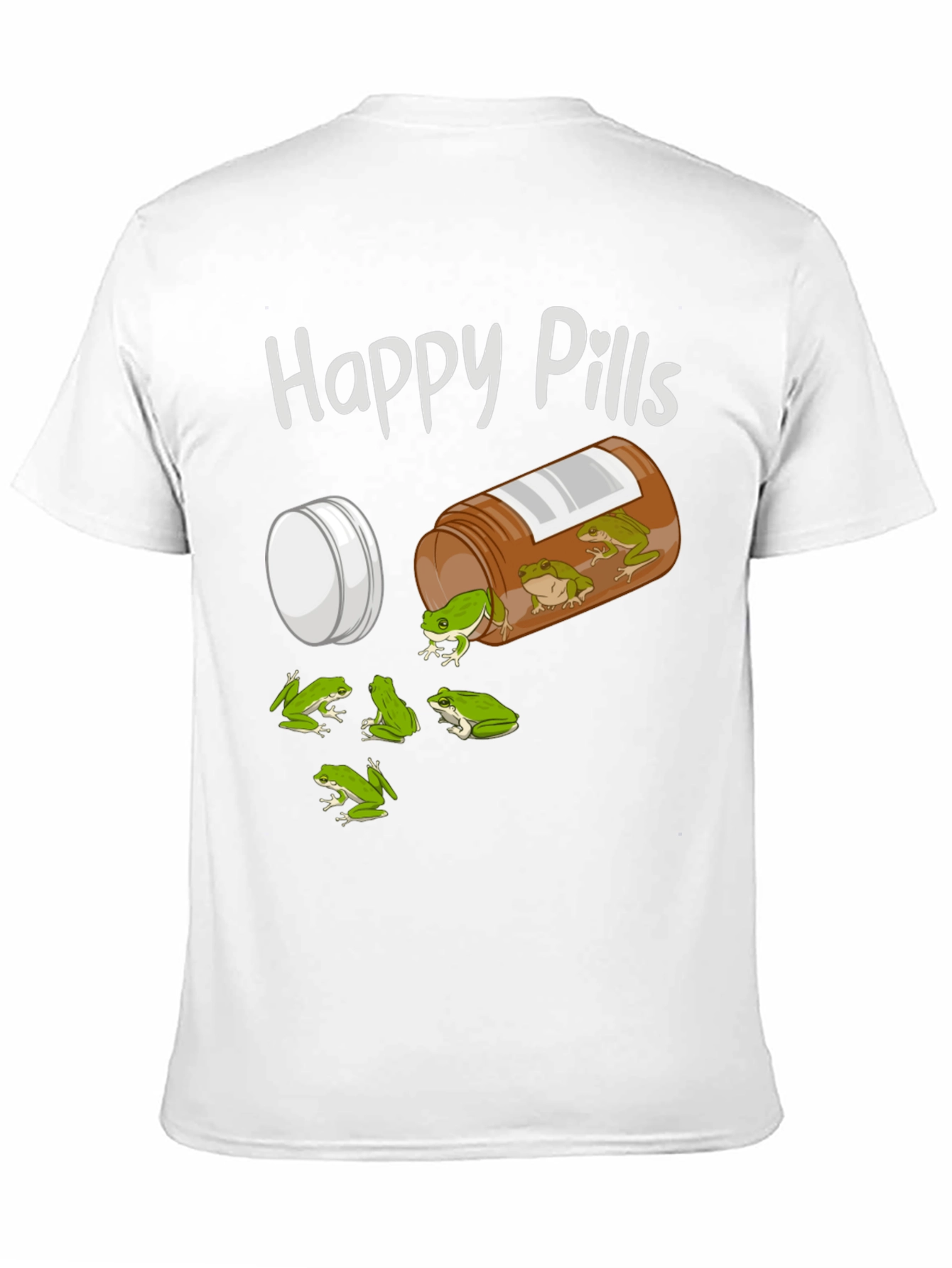 Black Happy Pills Frog T-Shirt view 11