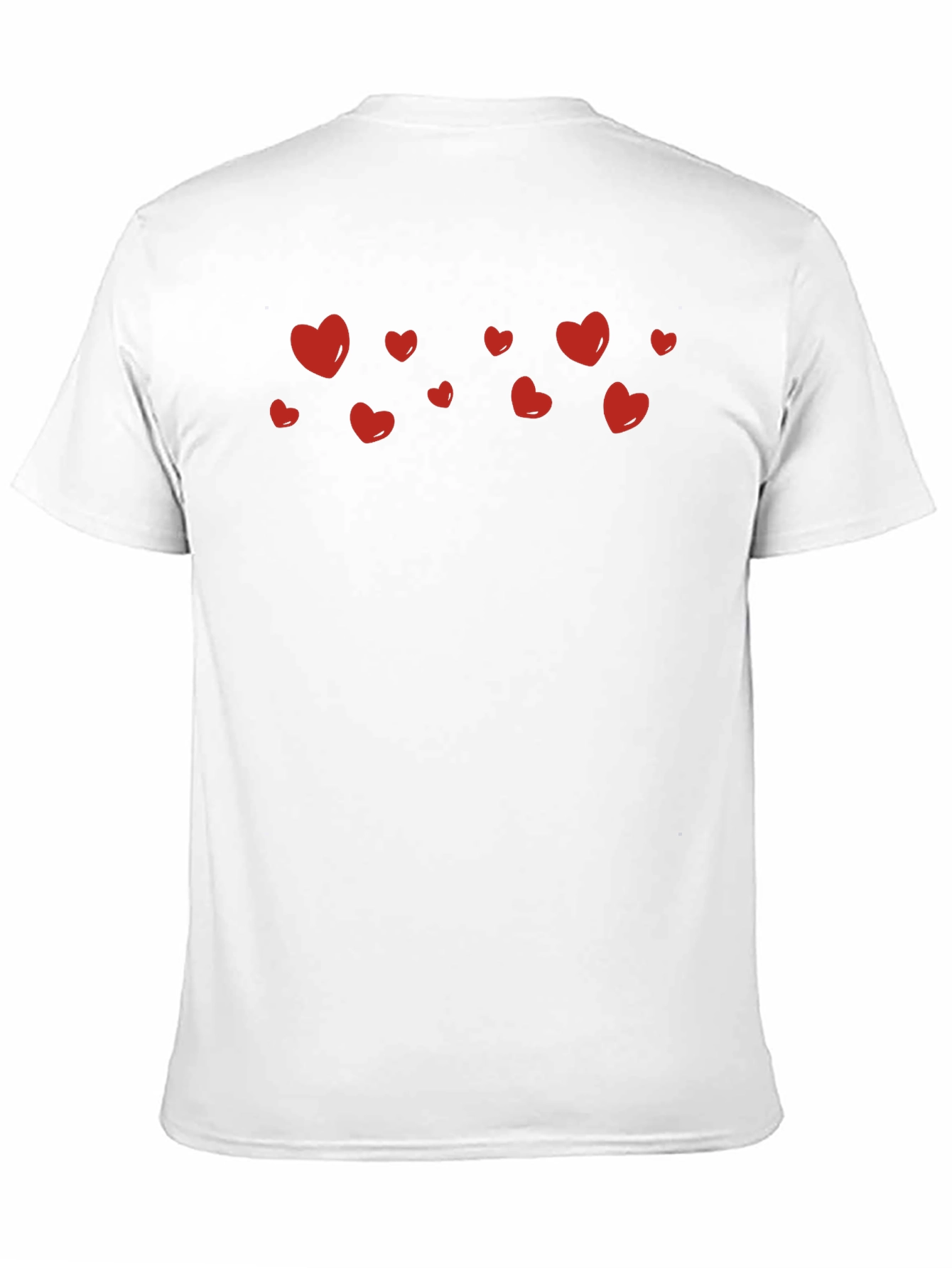 Black Heart Print Crew Neck T-Shirt view 11