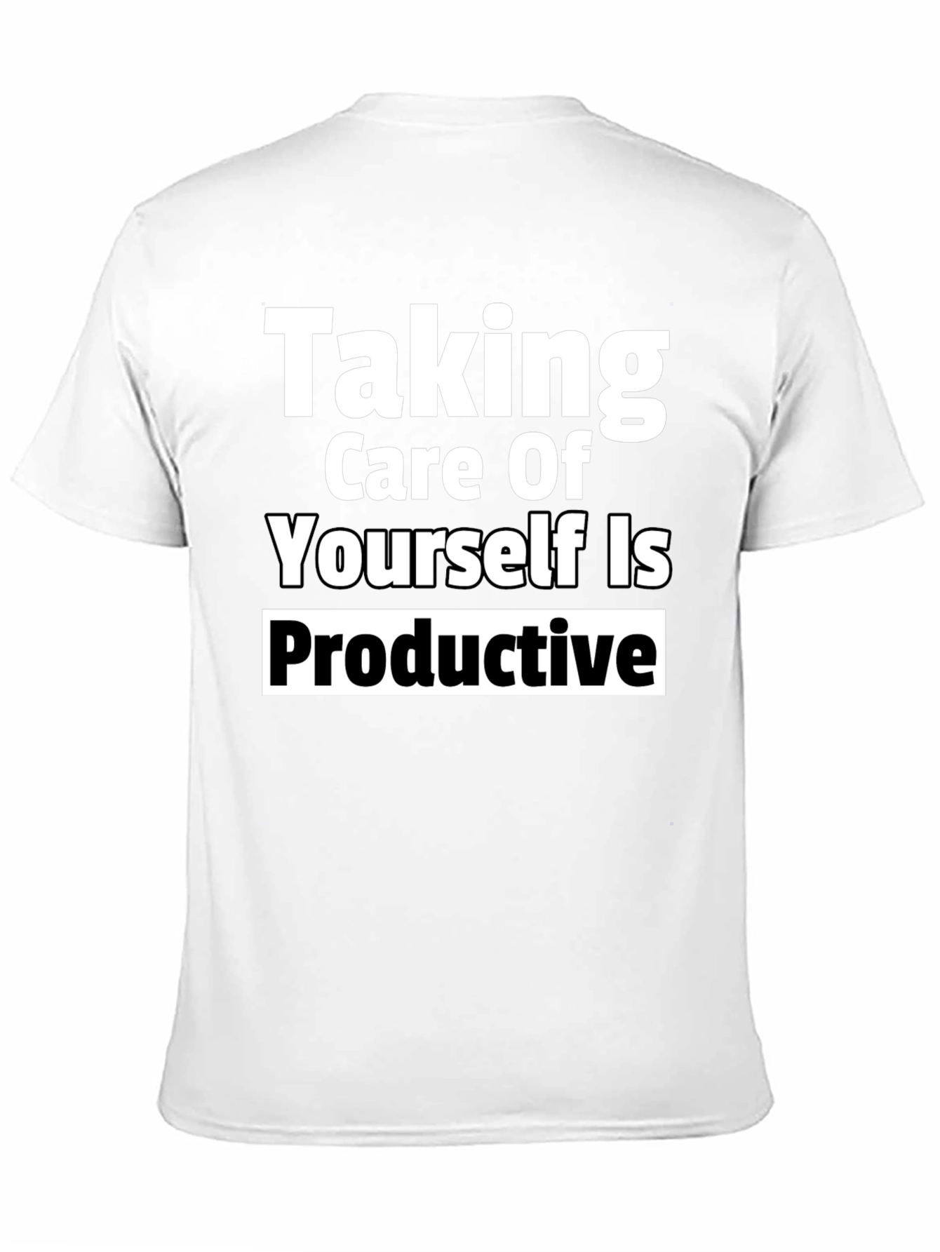 Black Taking Care of Yourself Is Productive Tee view 11