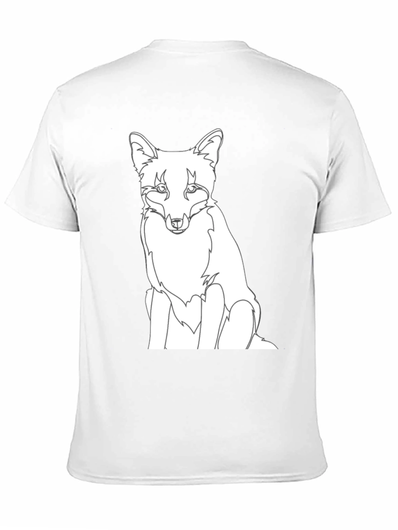 Black Fox Graphic Tee - Black Cotton T-Shirt view 11