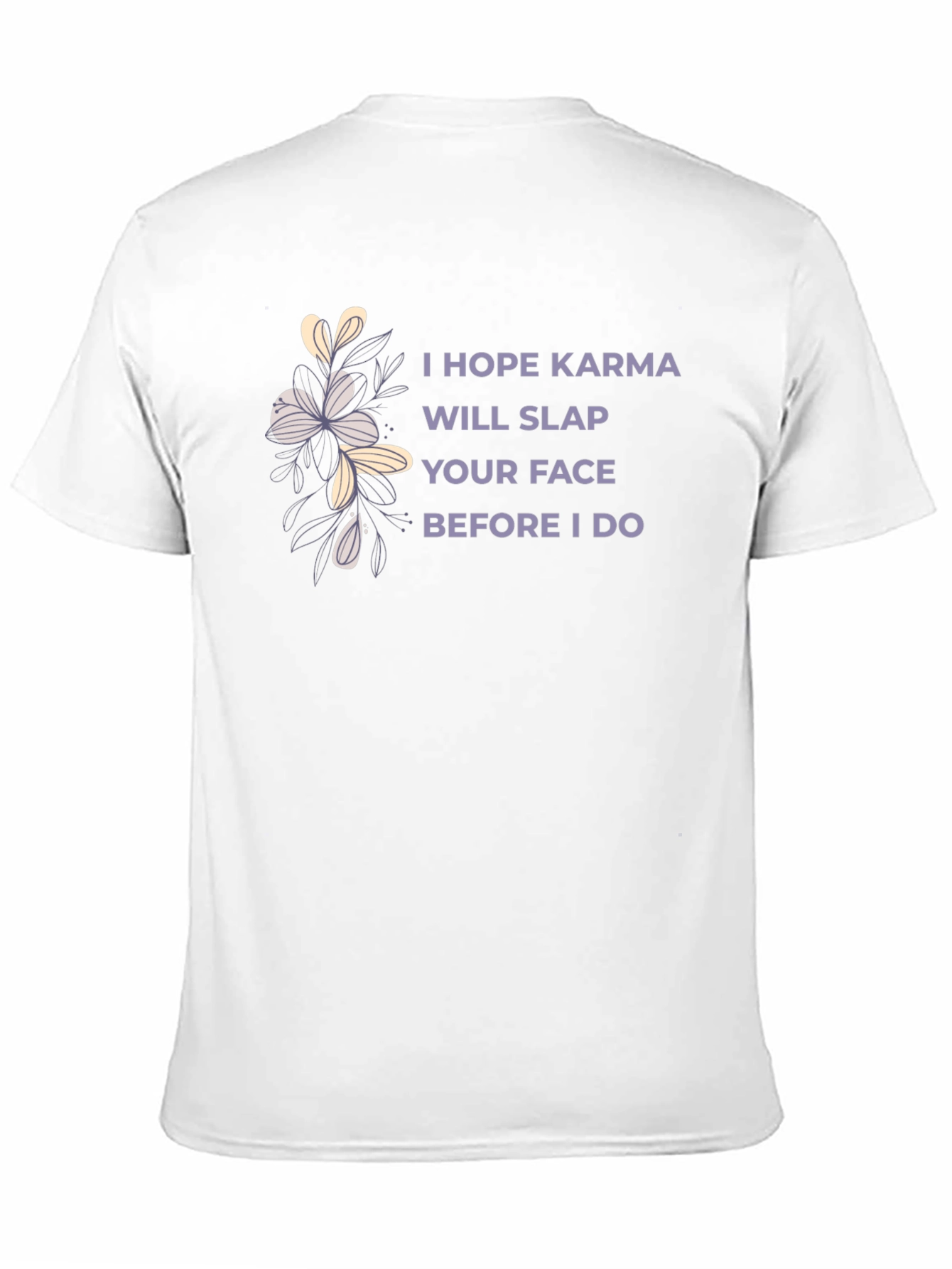 Black Karma Slap Graphic Tee - Sarcastic Humor T-Shirt view 11
