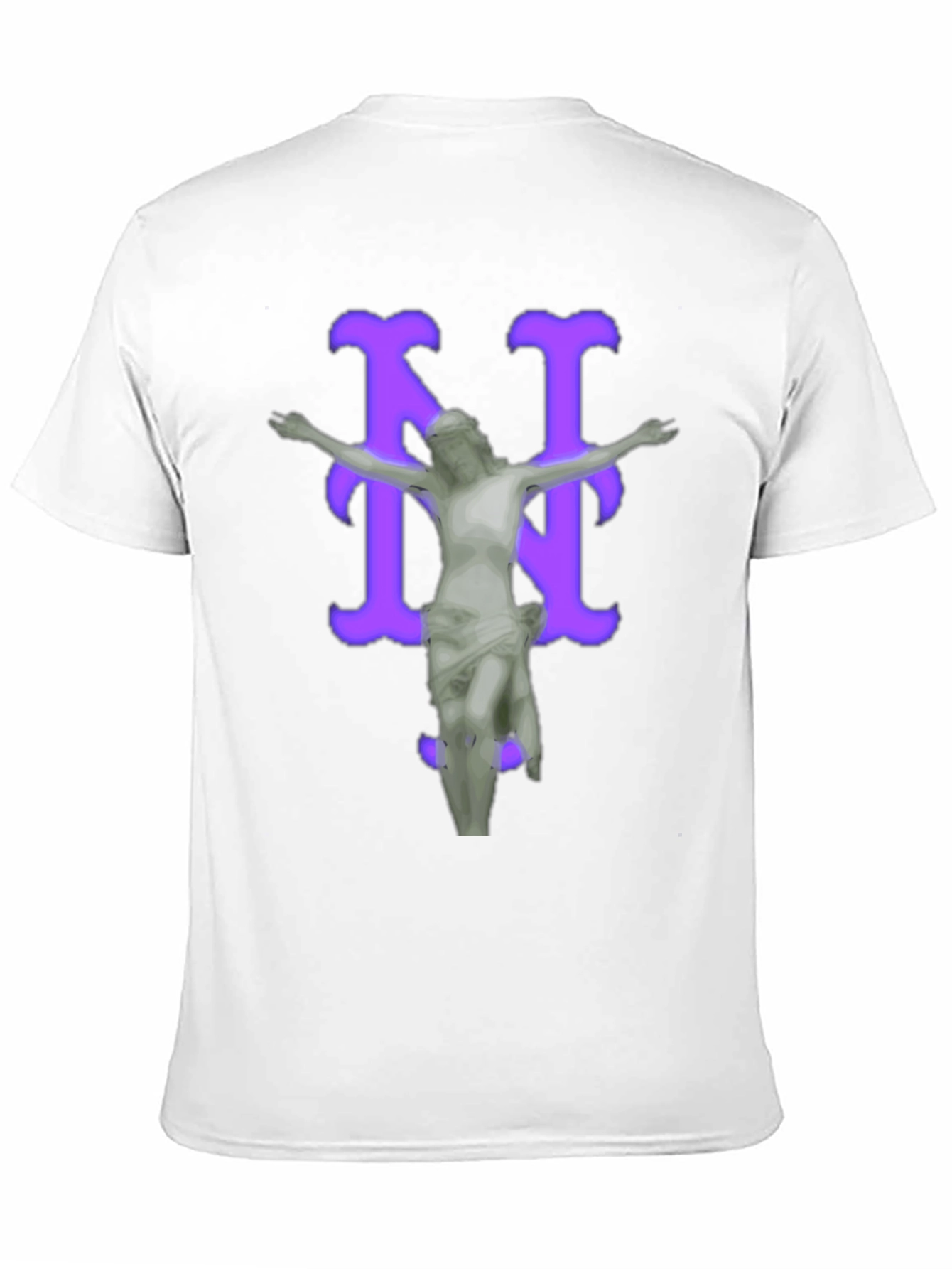 Black Artistic Graphic Tee - Statue Design view 11