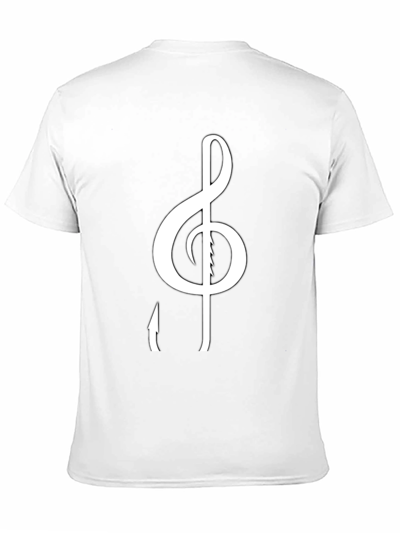 Black Musical Treble Clef Graphic Tee - Stylish Black T-Shirt view 11