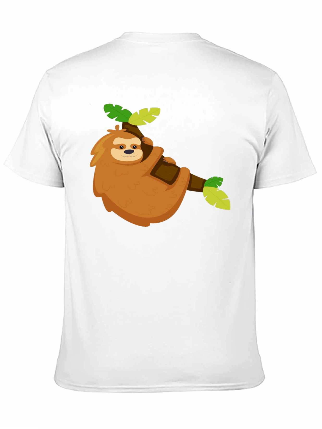 Black Cute Sloth Graphic Tee - Relaxed & Fun view 11