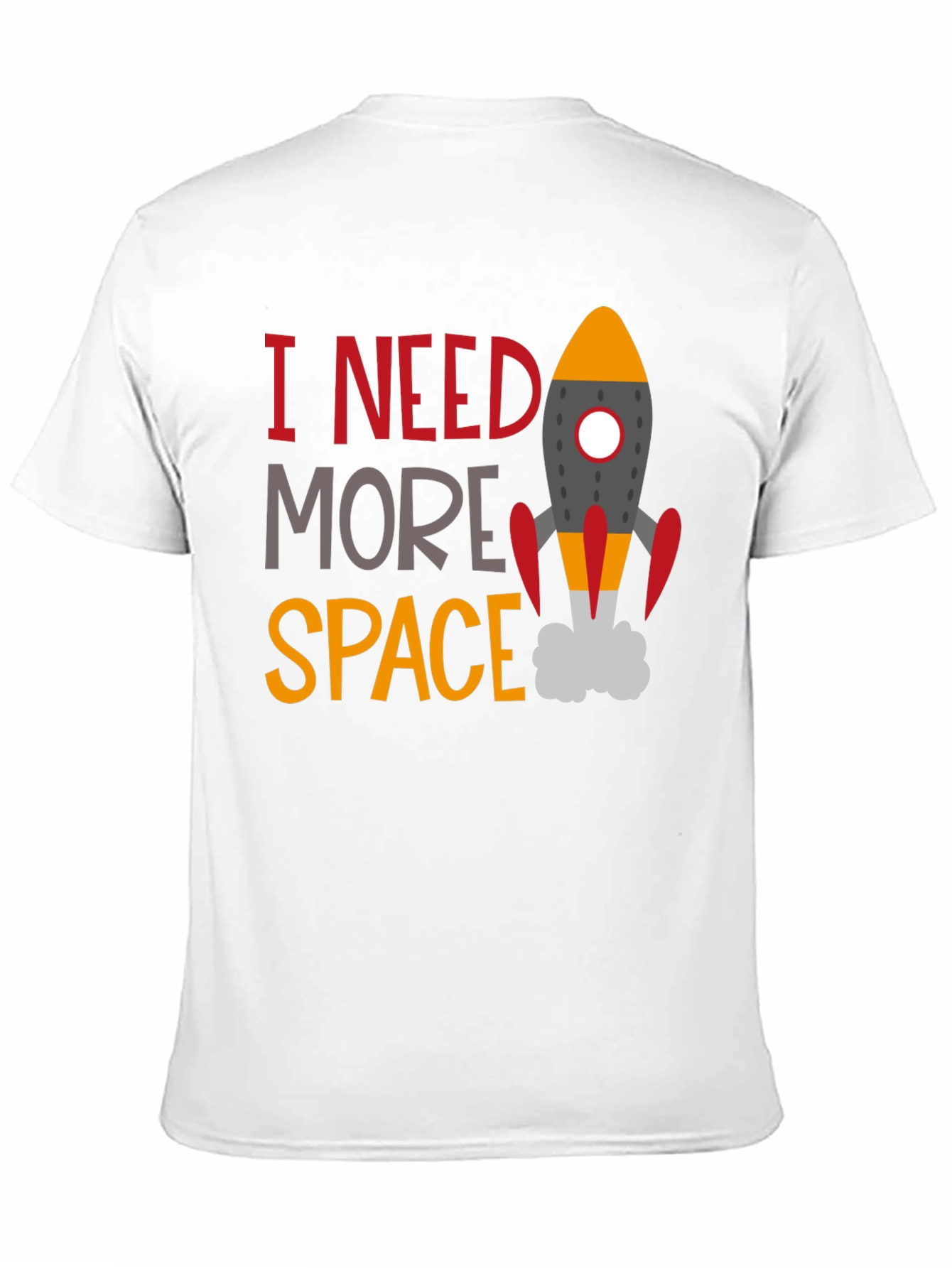Black I Need More Space Graphic Tee - Astronomy T-Shirt view 11