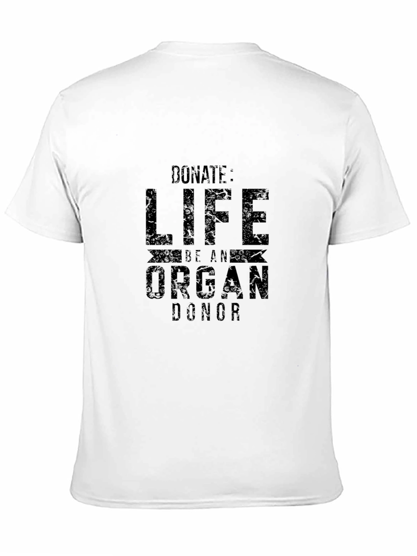 Black Donate Life Organ Donor Graphic T-Shirt view 11