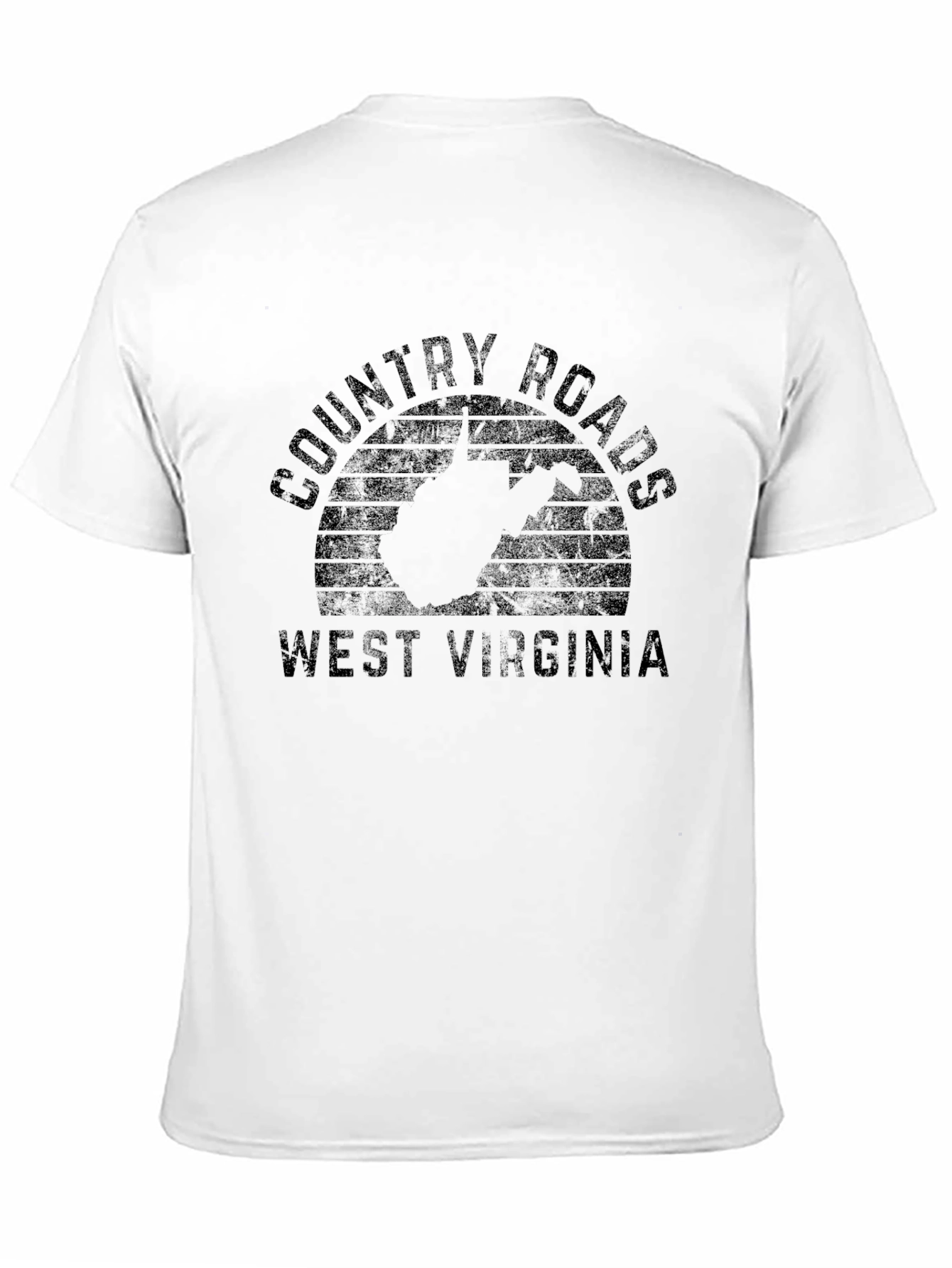 Black Country Roads West Virginia Graphic Tee view 11