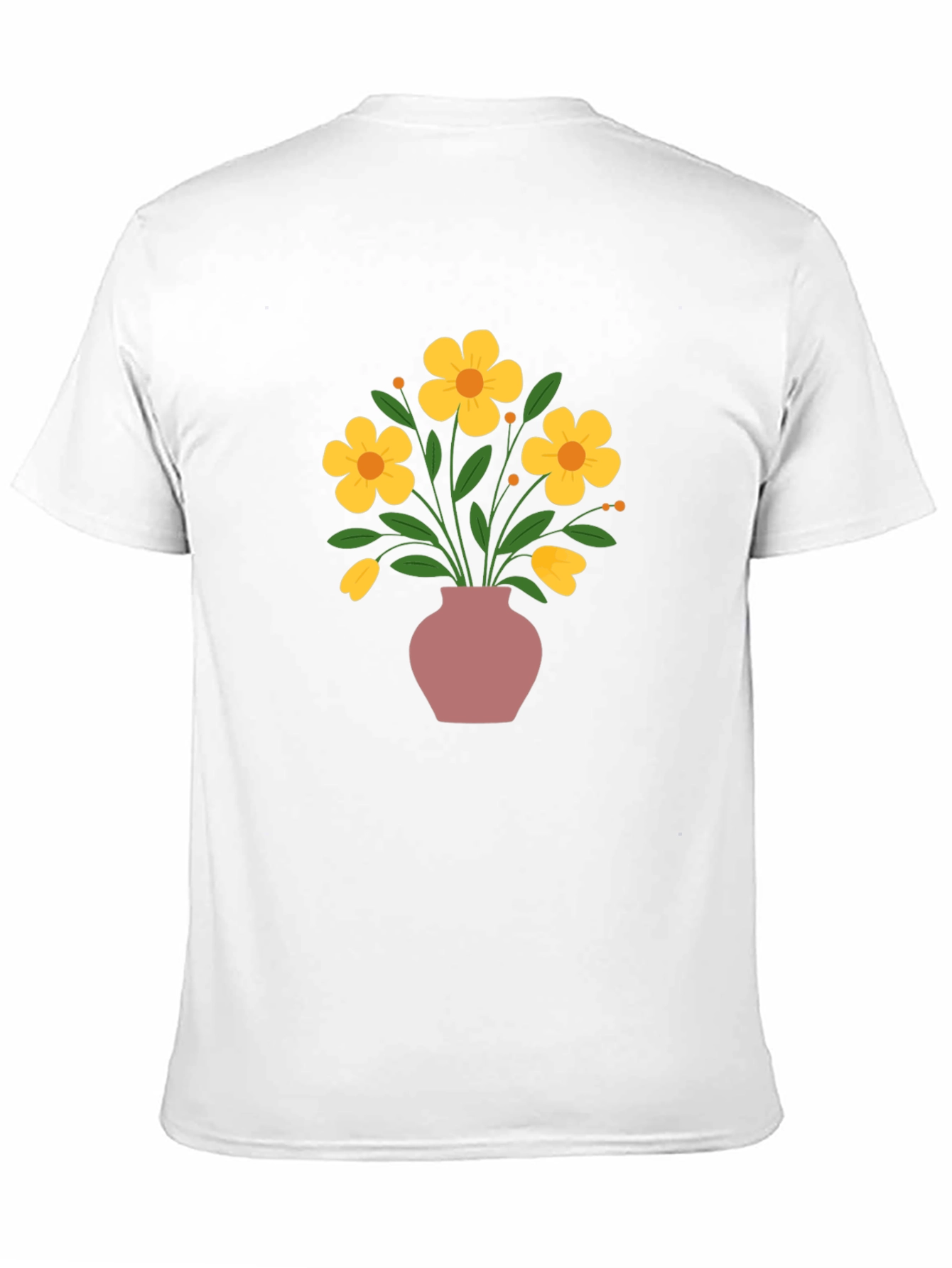 Floral Vase Graphic Tee - Stylish Casual Wear - 11
