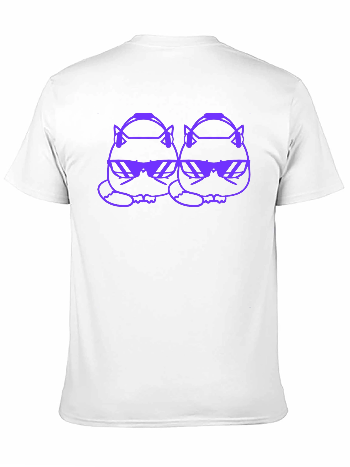 Black Cool Cats Tee: Black Graphic T-Shirt view 11