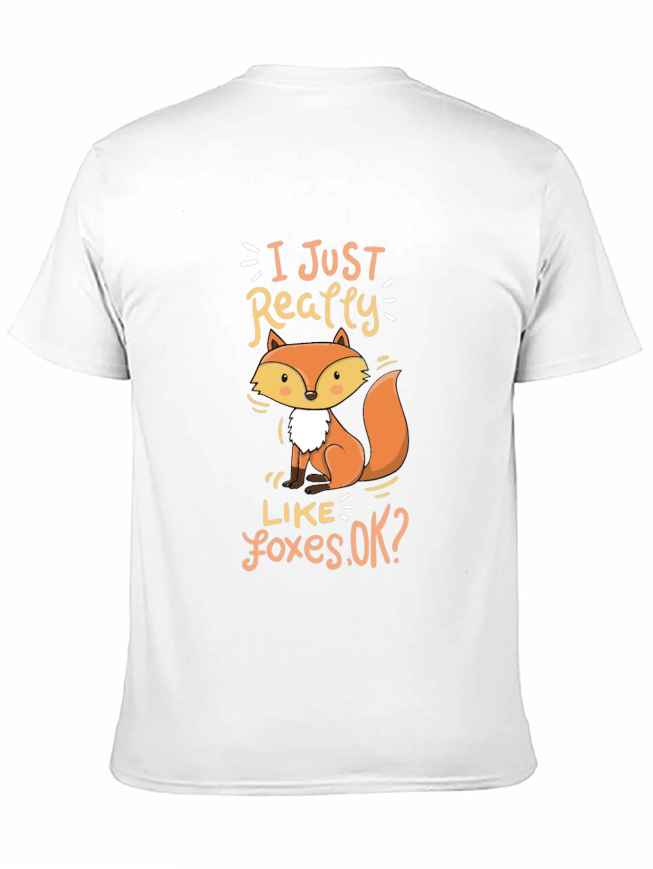 Black I Just Really Like Foxes T-Shirt view 11