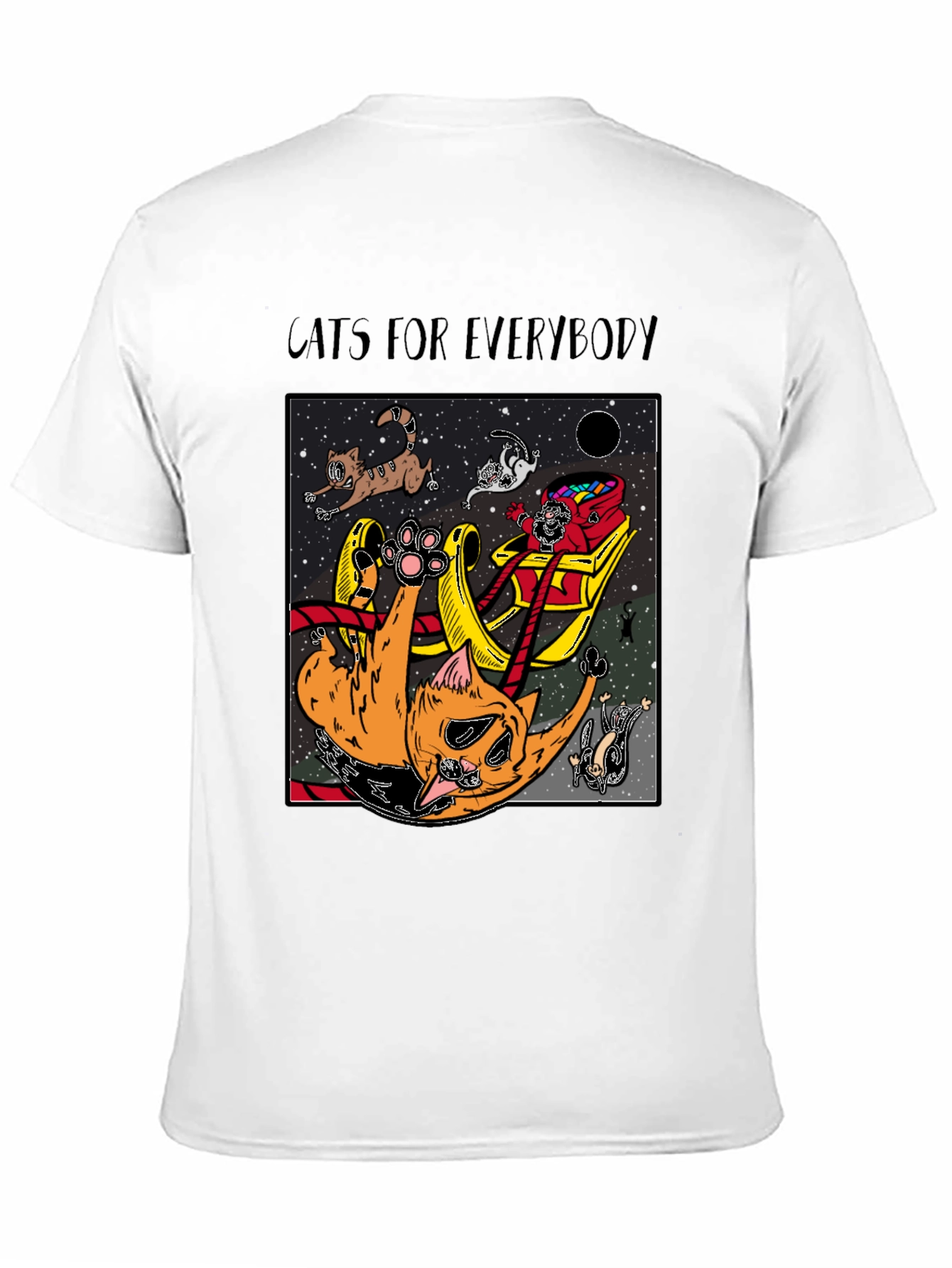 Black Cats for Everybody T-Shirt - Space Adventure! view 11