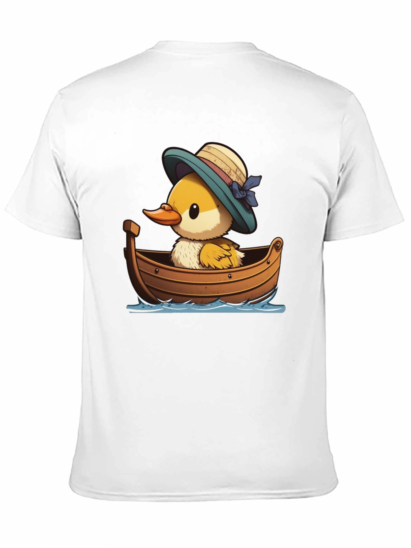 Black Duckling in Boat Graphic Tee view 11