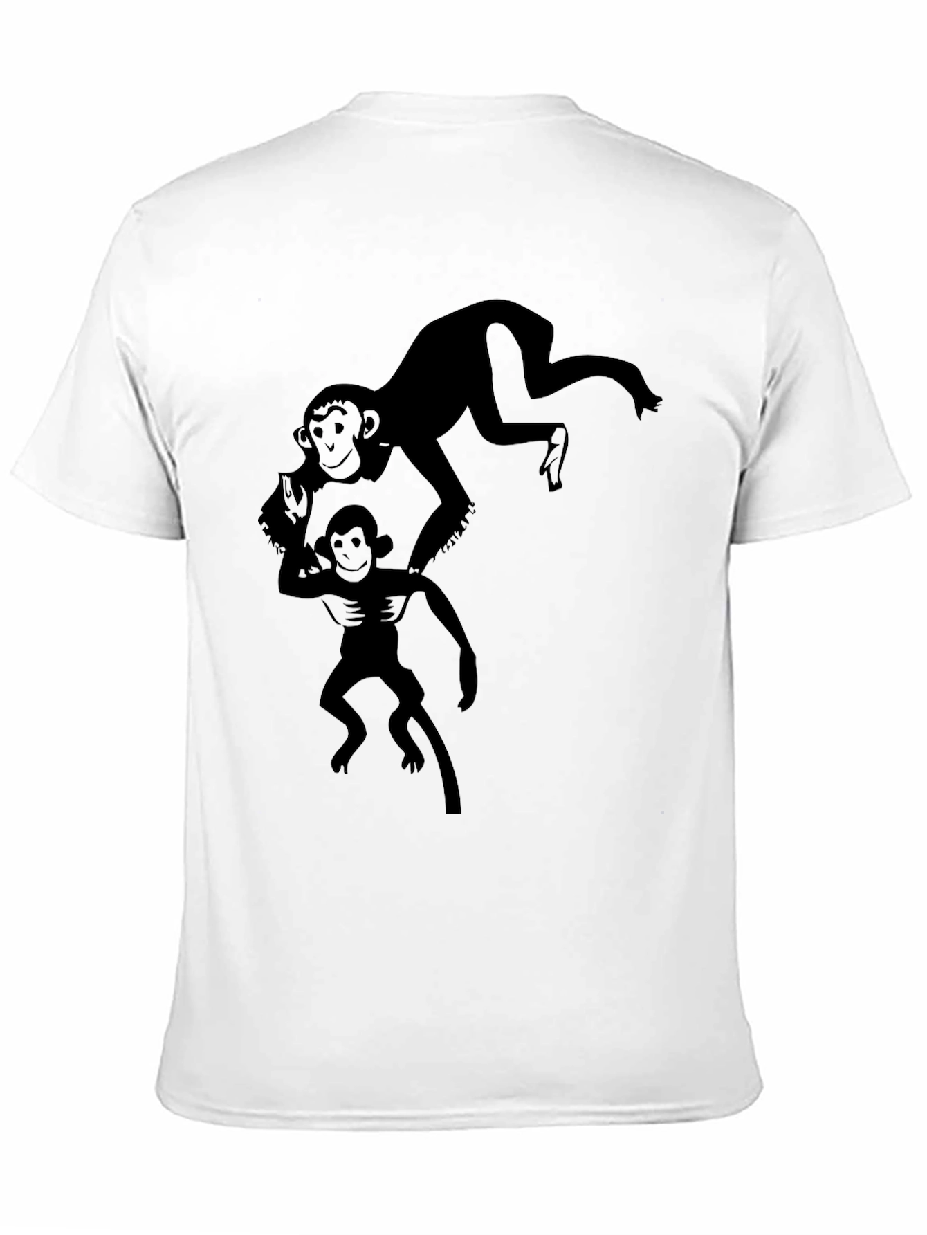 Black Monkey Graphic T-Shirt - Black Cotton Tee view 11
