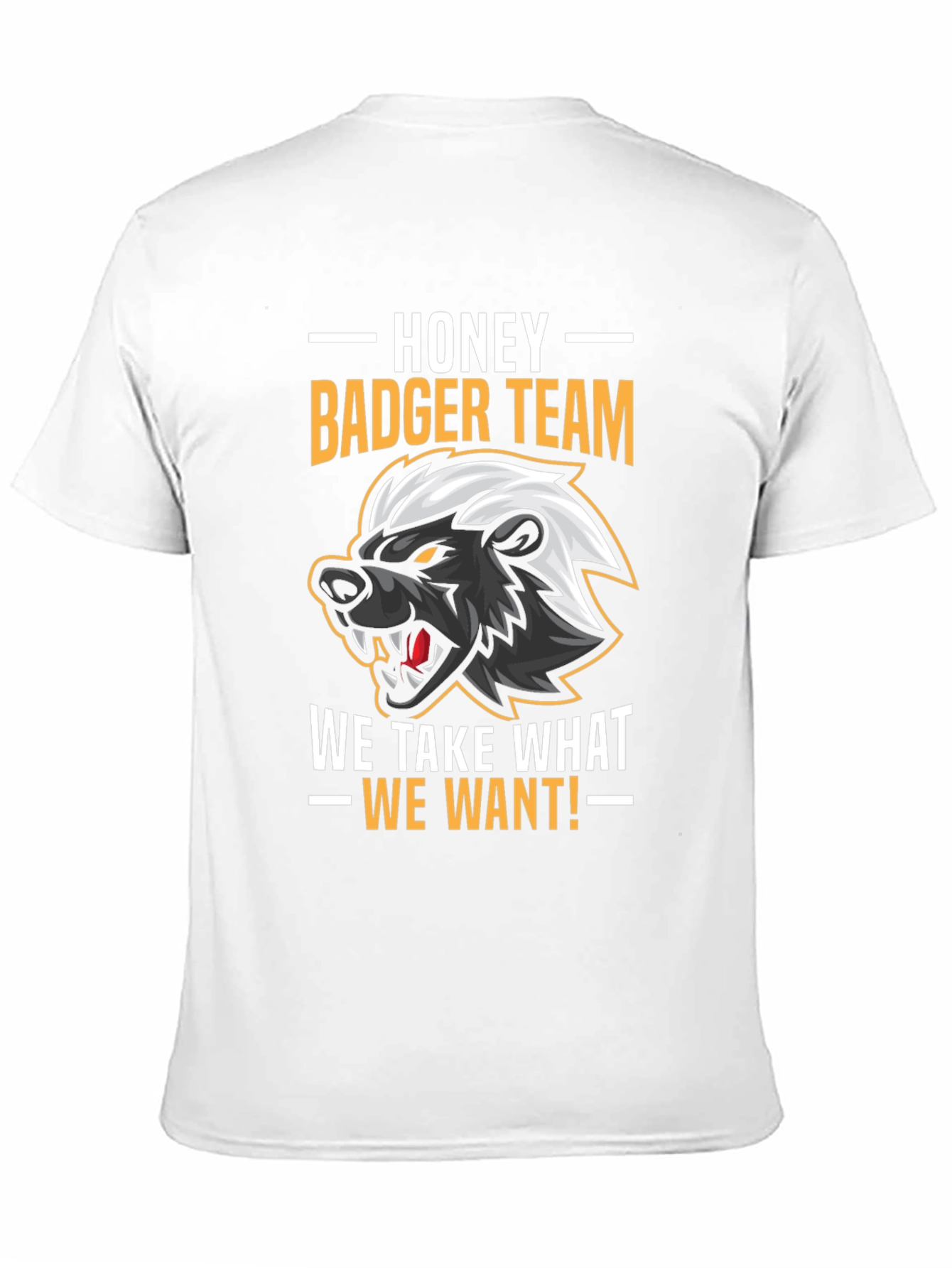 Black Honey Badger Team Graphic T-Shirt view 11