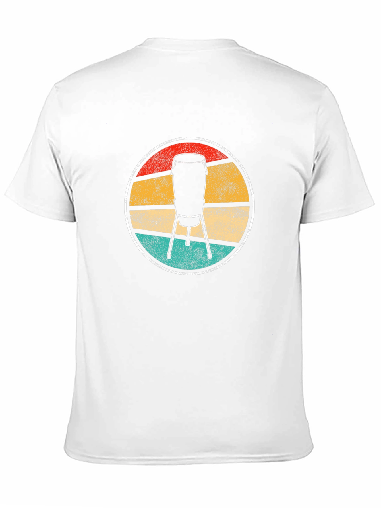 Black Retro Conga Drum T-Shirt - Music Lover Tee view 11