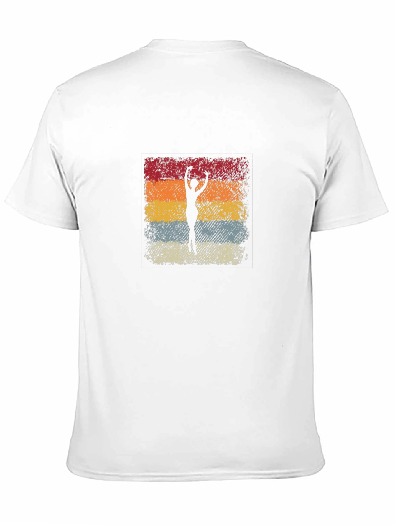 Black Retro Ballerina Silhouette Graphic Tee - Vintage Style view 11