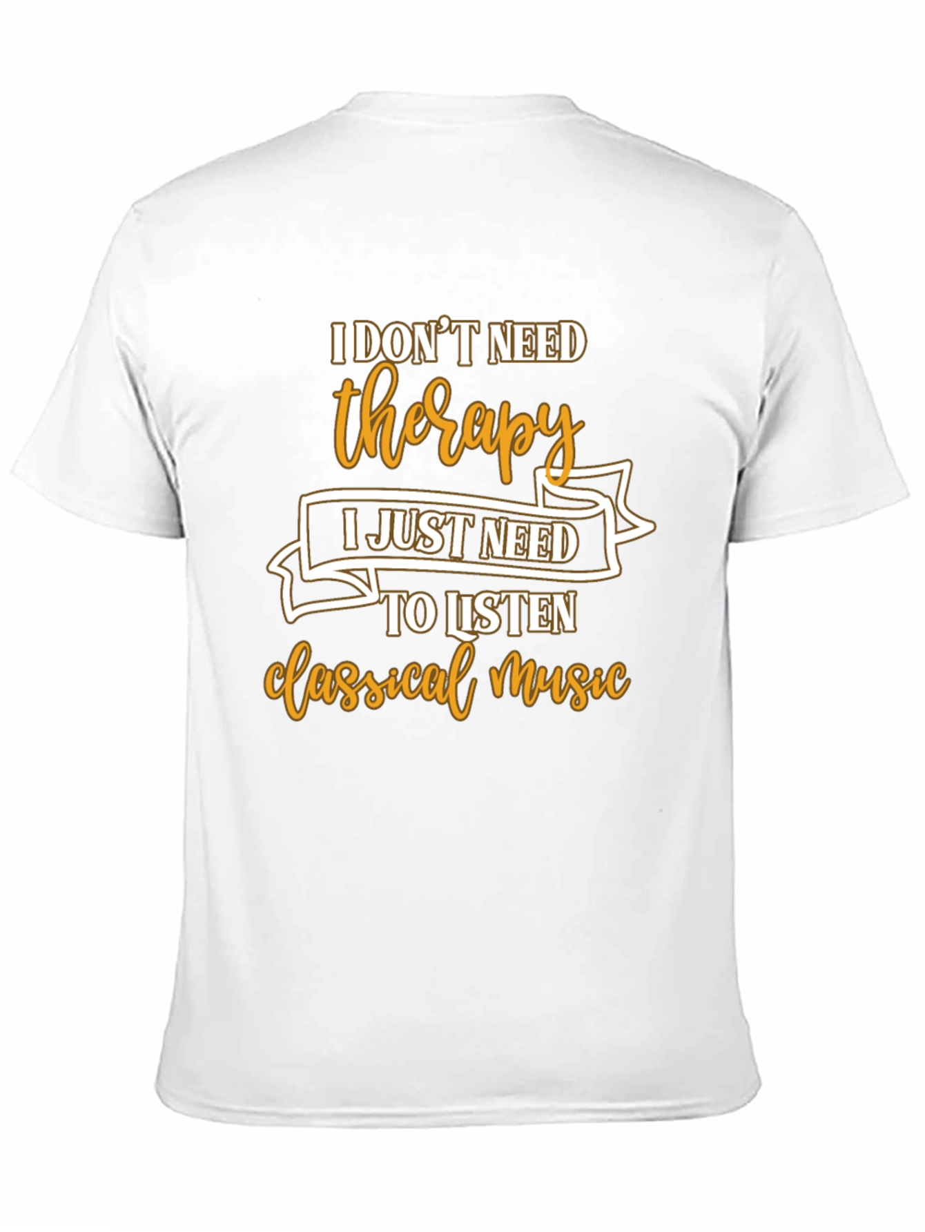 Black Therapy Classical Music Graphic T-Shirt view 11