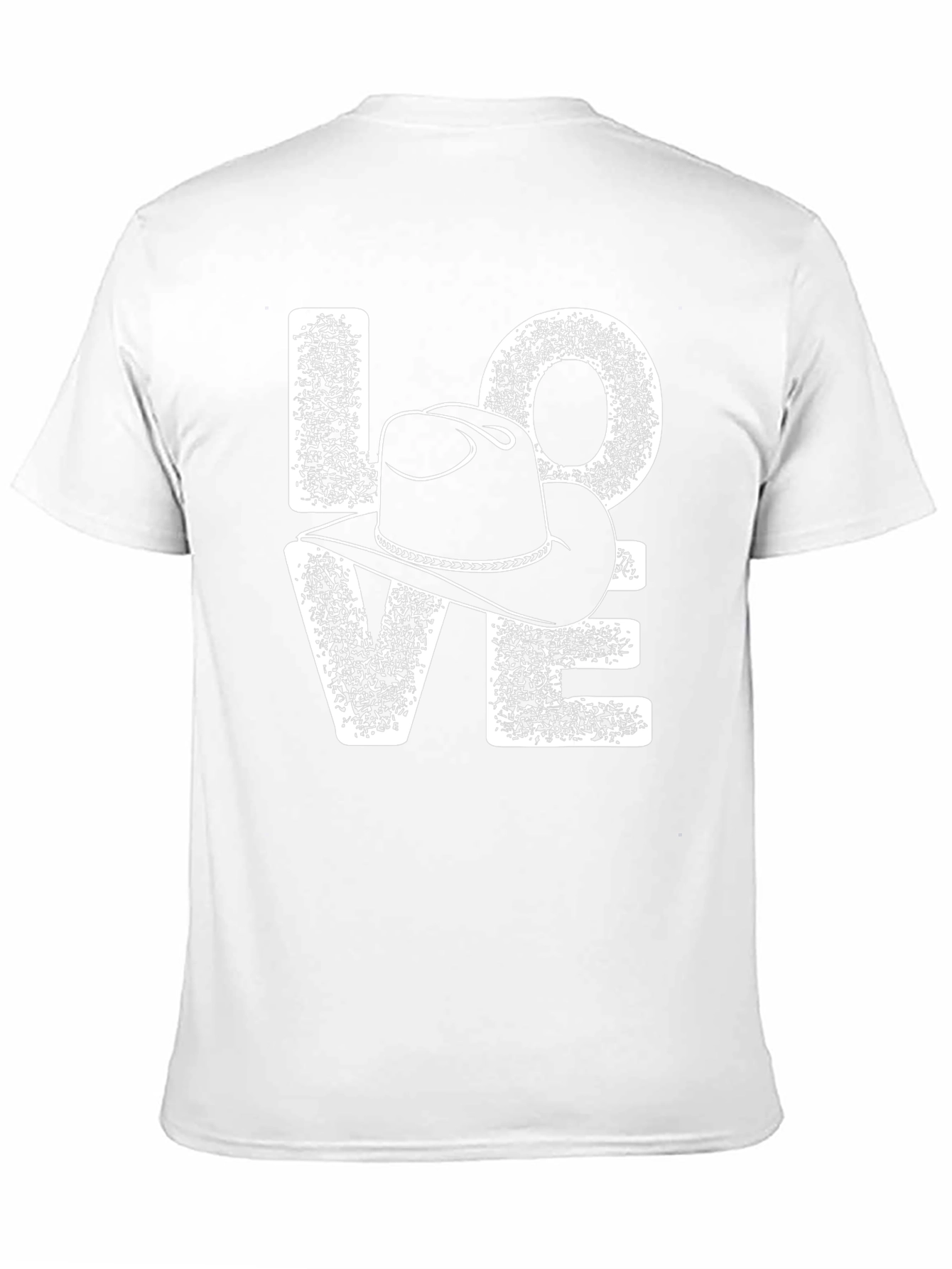 Black Love Cowboy Hat Graphic Tee - Western Style view 11