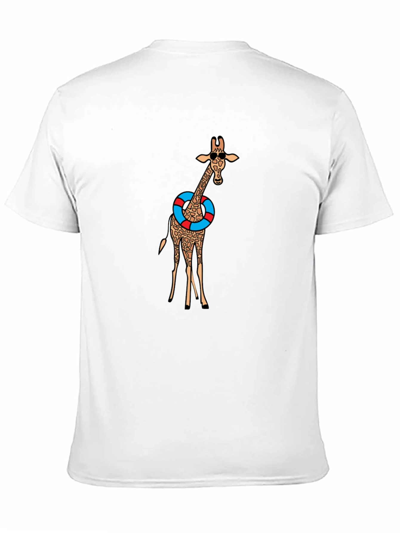 Black Giraffe in Sunglasses Graphic Tee - Black view 11