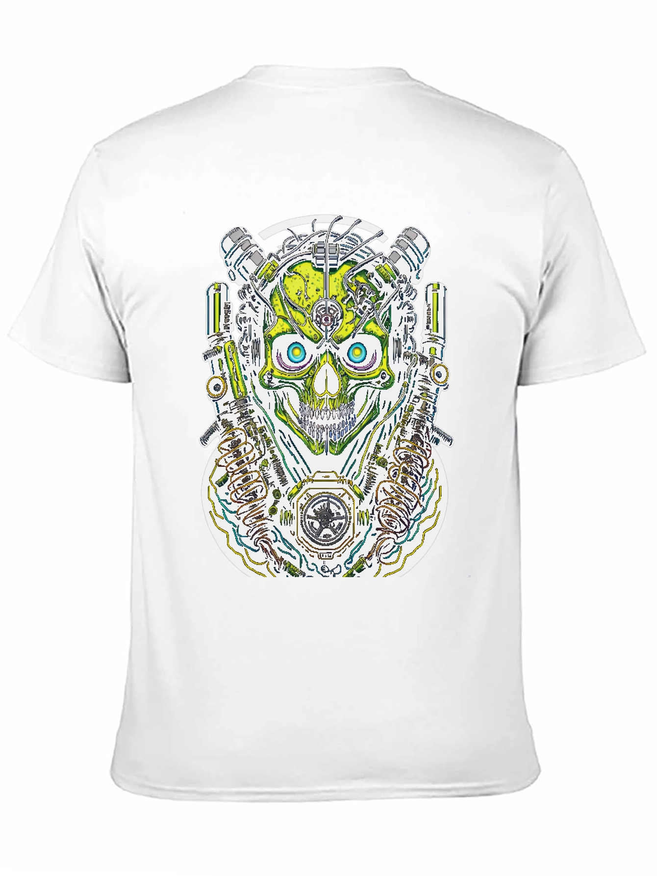 Steampunk Skull Graphic Tee - Men's Black T-Shirt - 11