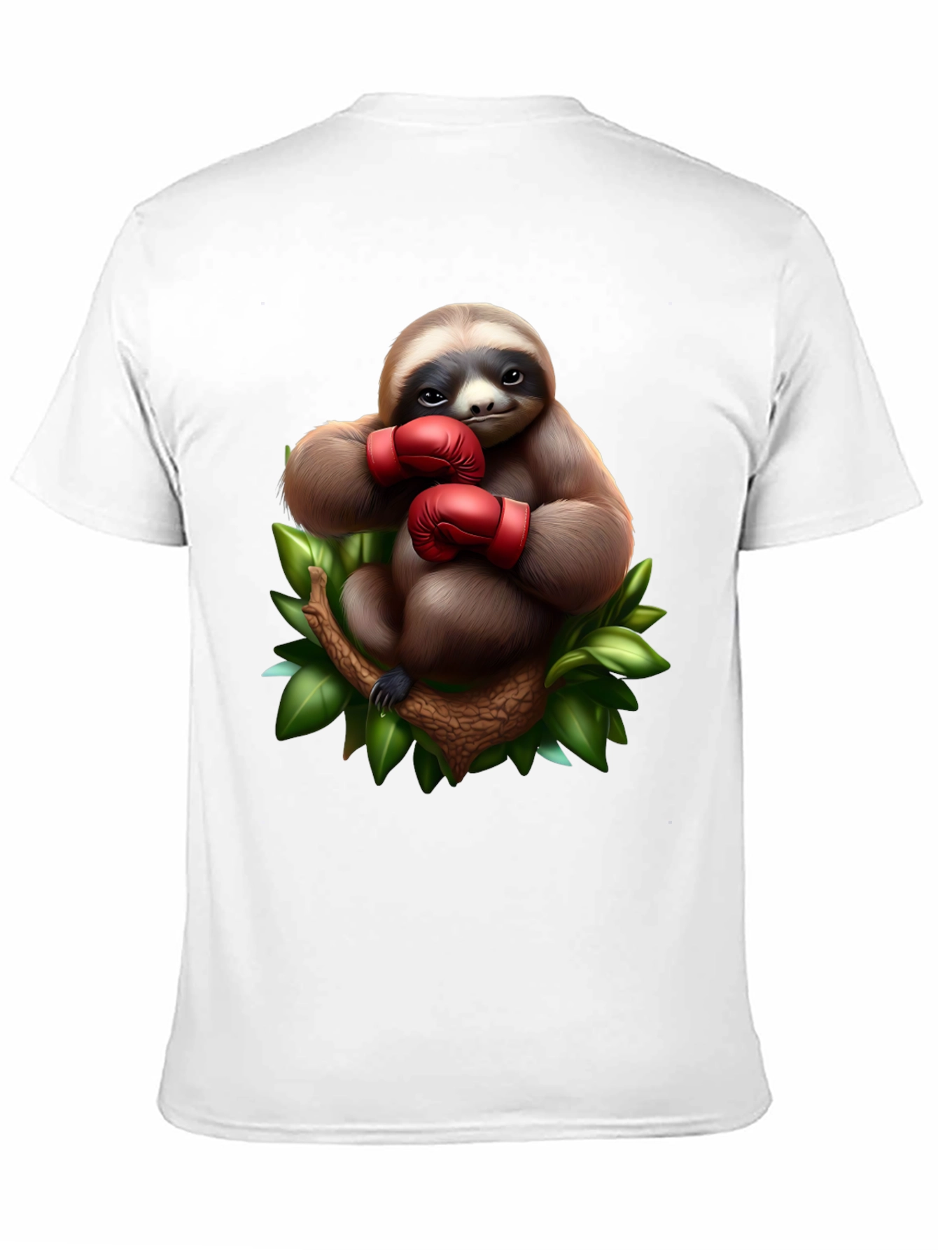 Black Sloth Boxer Graphic T-Shirt view 11