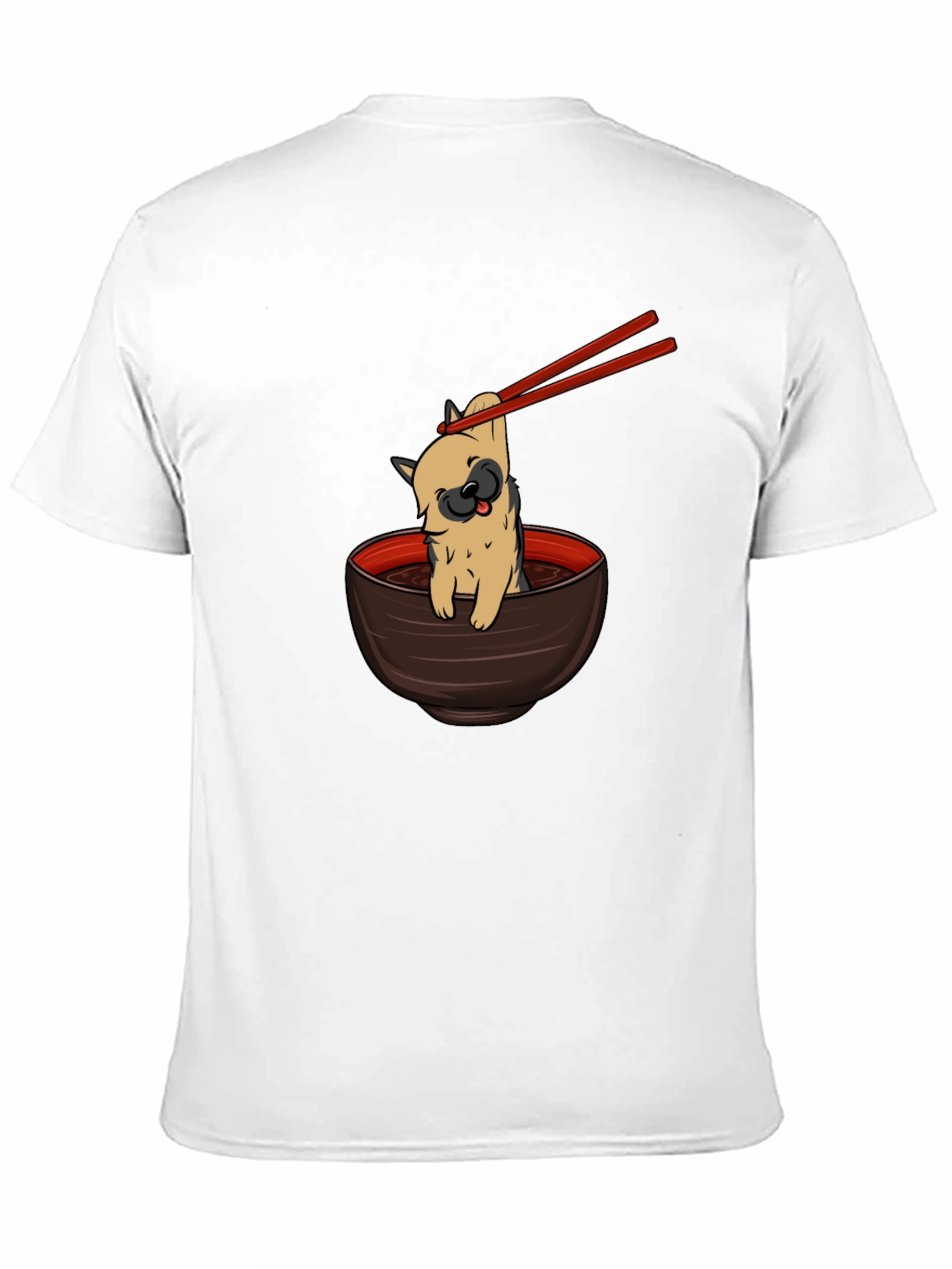 Black Ramen Dog Graphic Tee - Black view 11