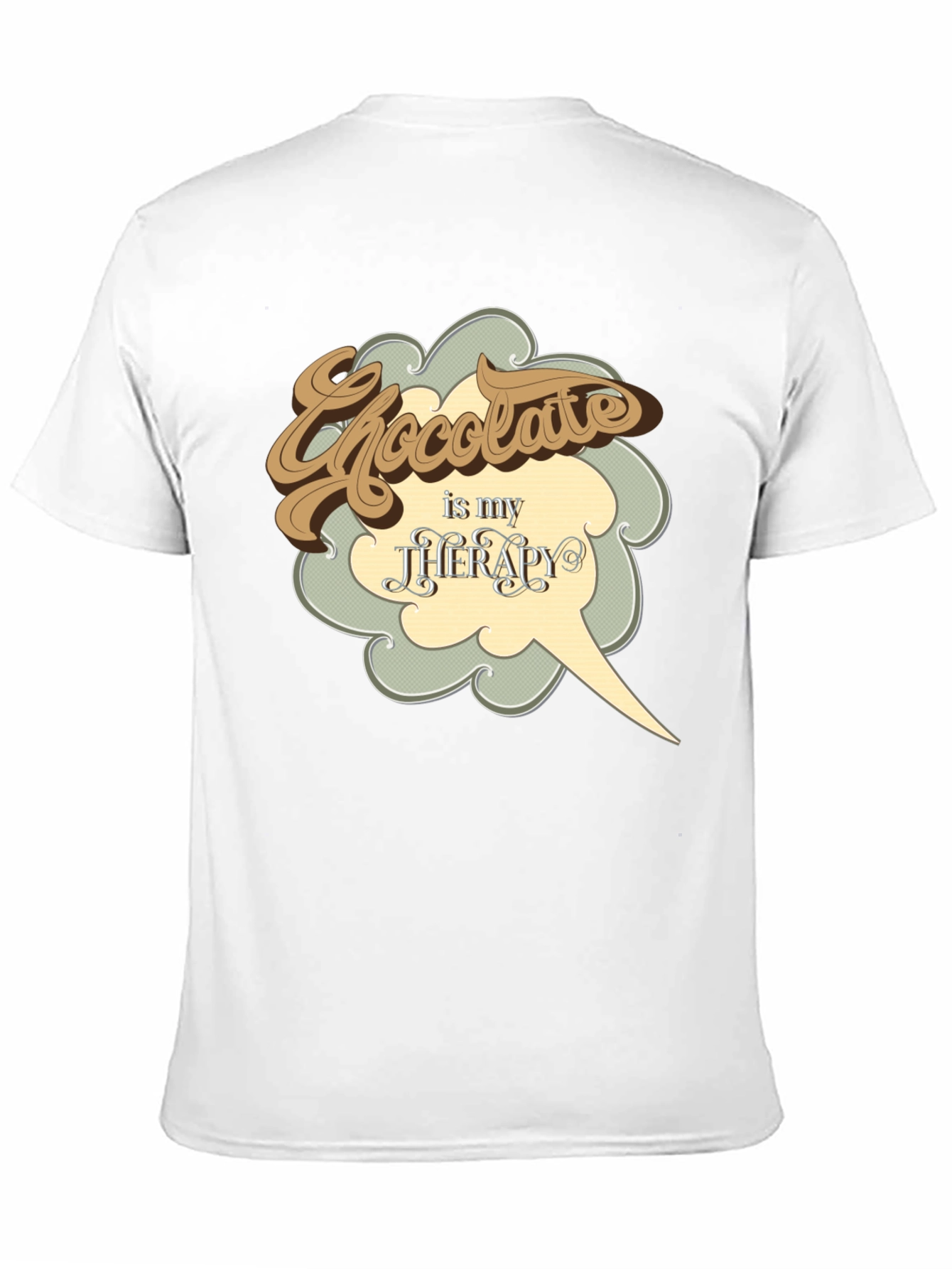 Black Chocolate is My Therapy Graphic T-Shirt view 11