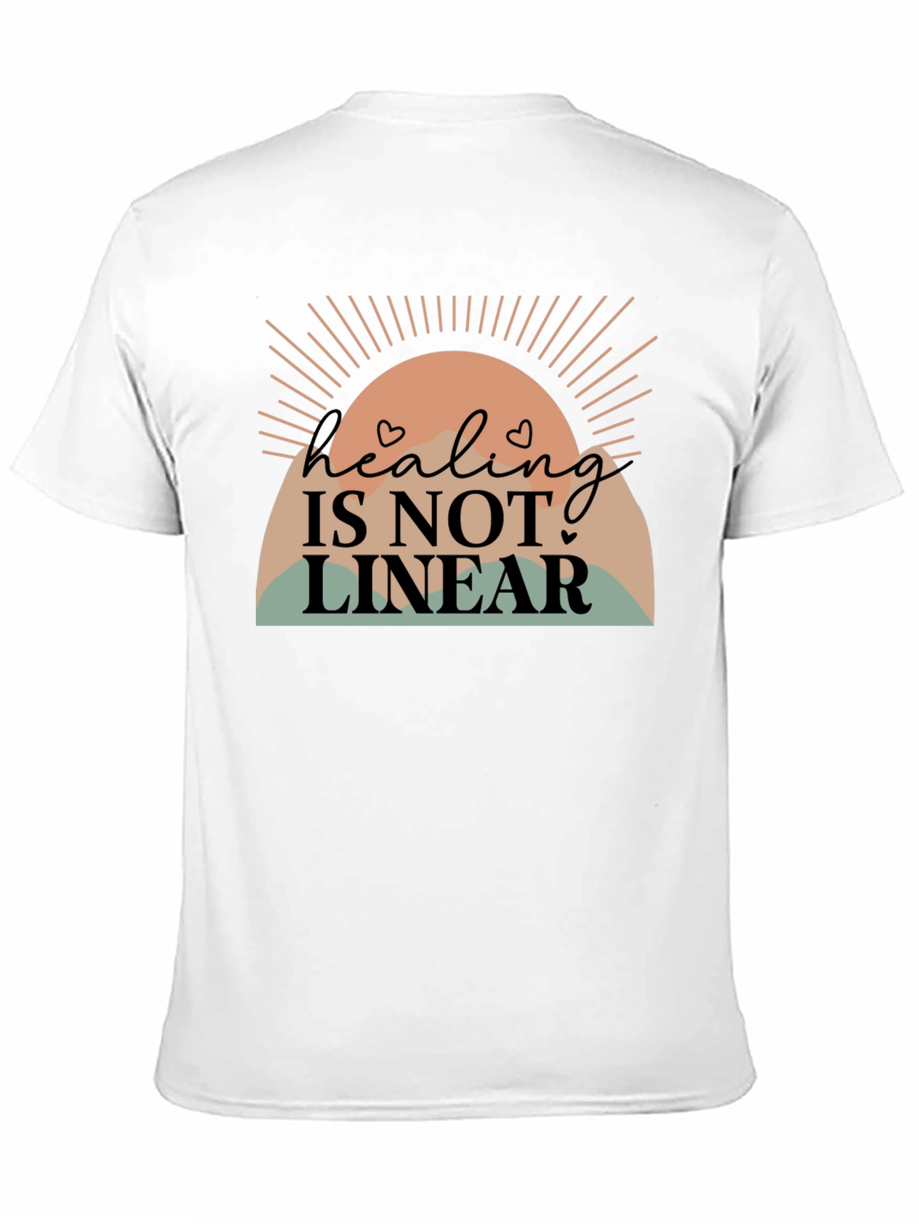 Black Healing Is Not Linear Graphic Tee view 11