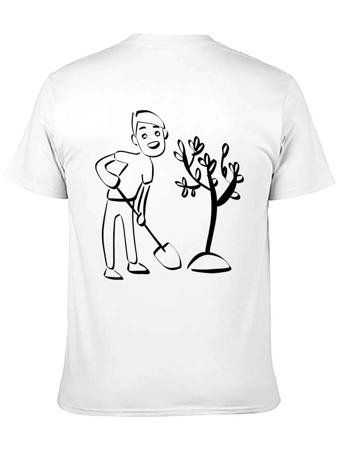 Black Tree Planting T-Shirt - Gardener Gift view 11