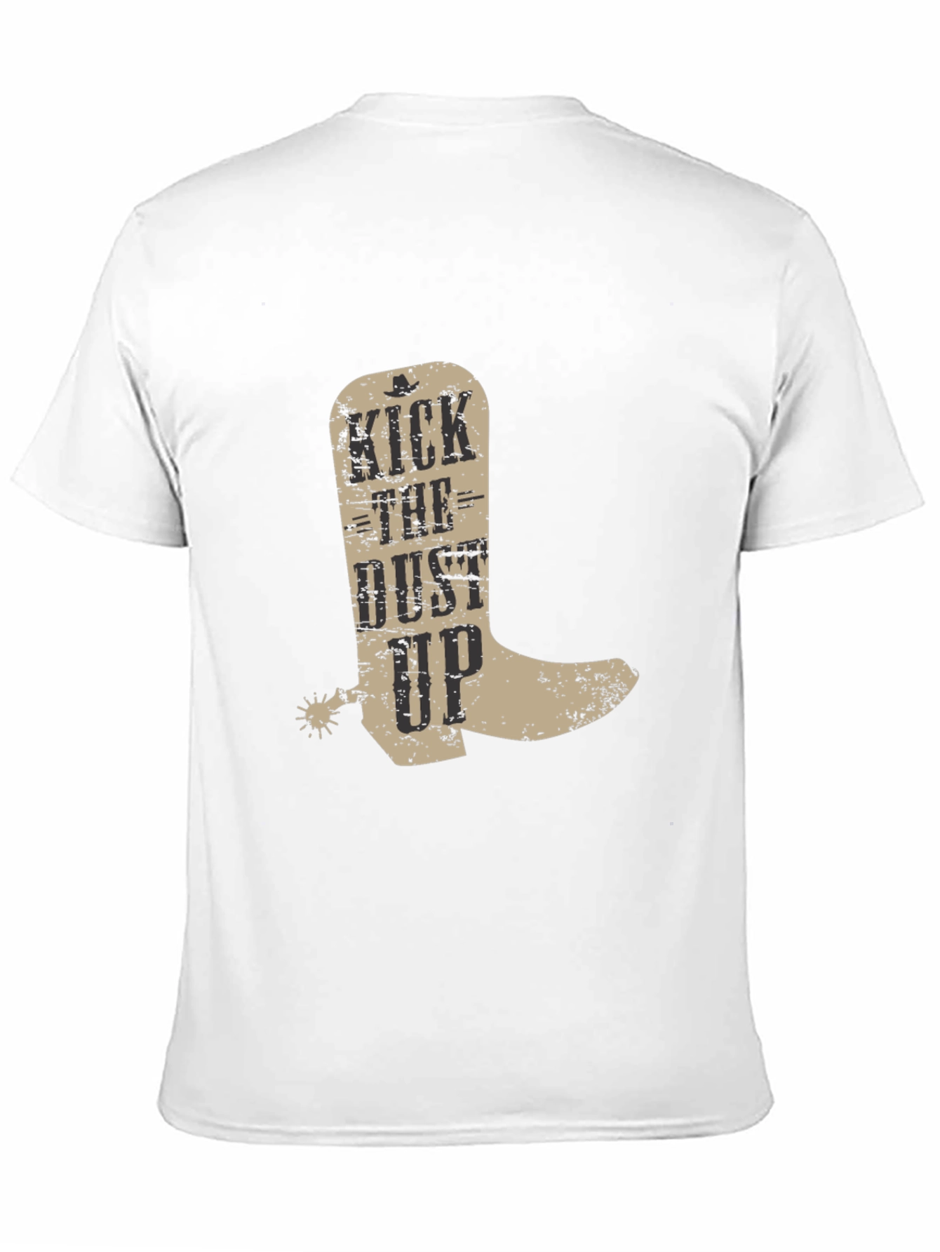 Black Kick the Dust Up Cowboy Boot Graphic T-Shirt view 11