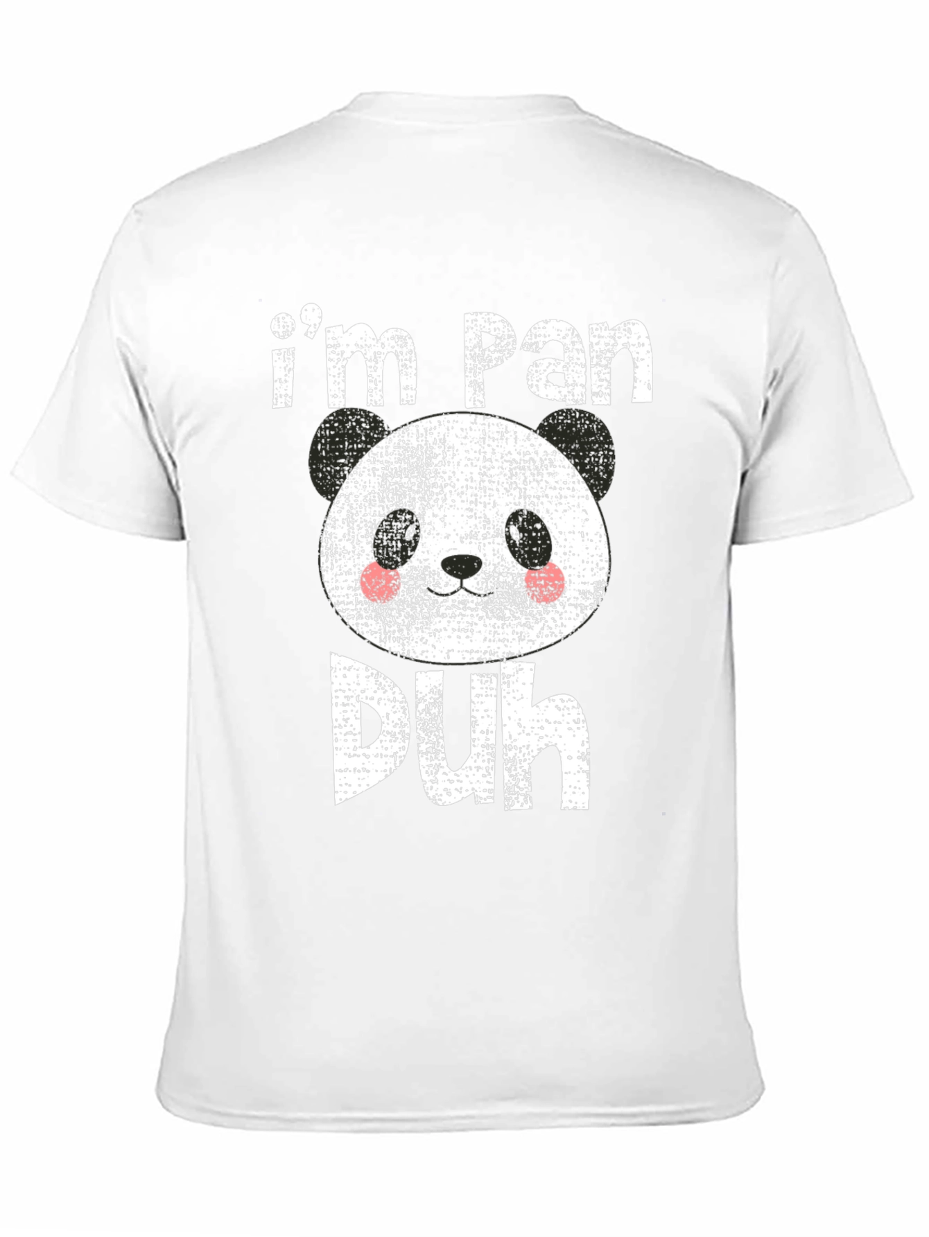 Black I'm Pan Duh T-Shirt Funny Panda Tee view 11