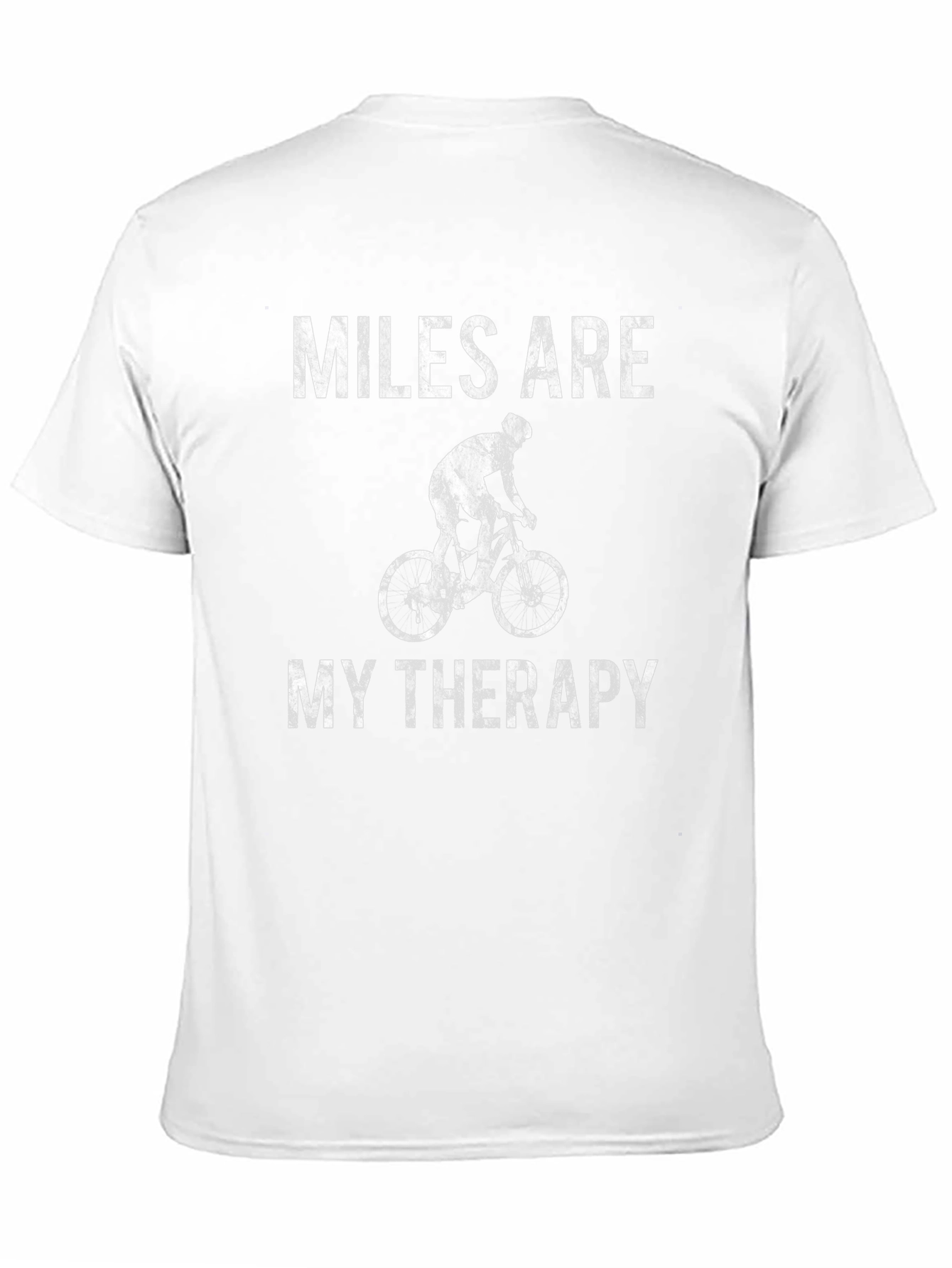 Black Miles Are My Therapy Cycling T-Shirt view 11